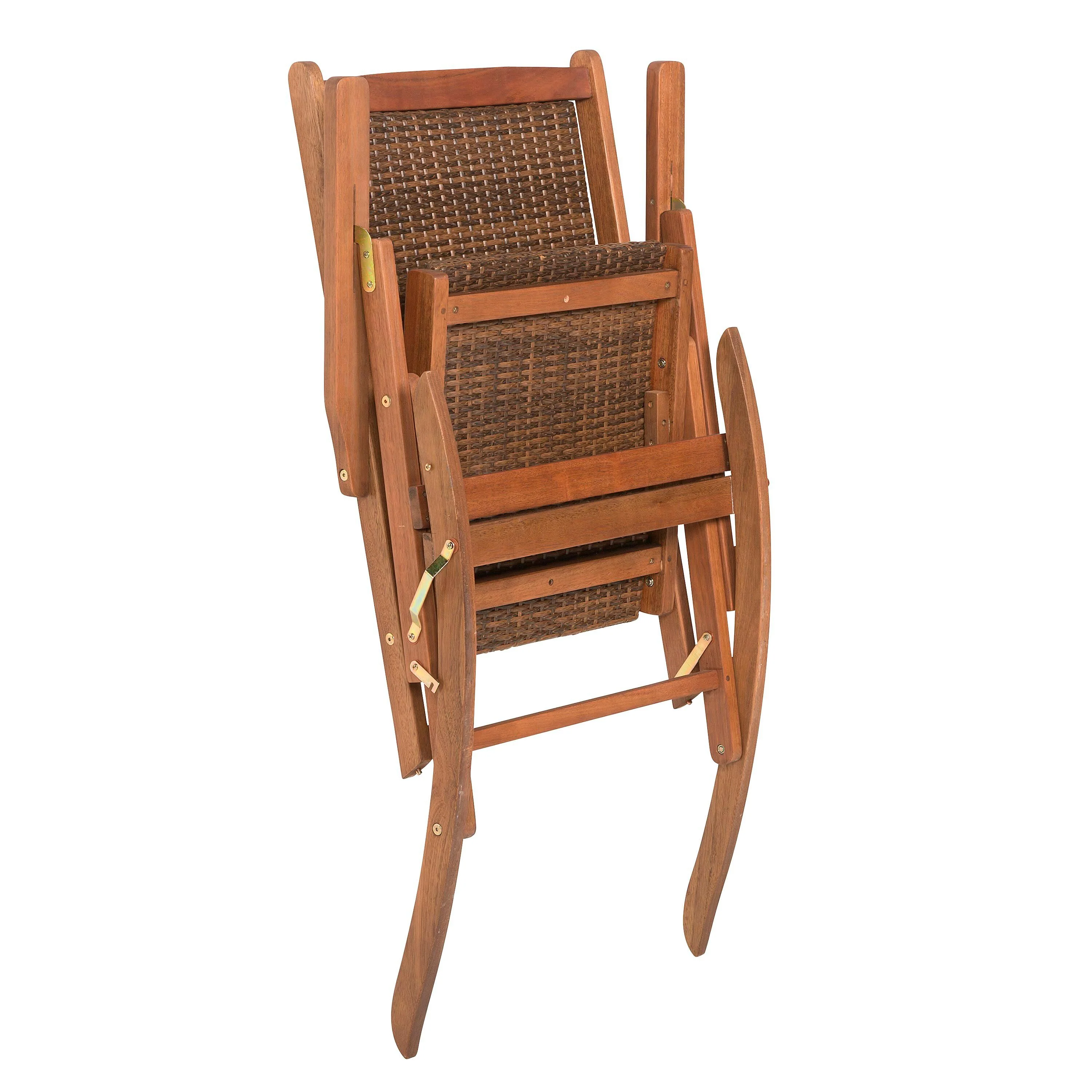 Claytor Folding Eucalyptus Outdoor Rocking Chair - Image 4