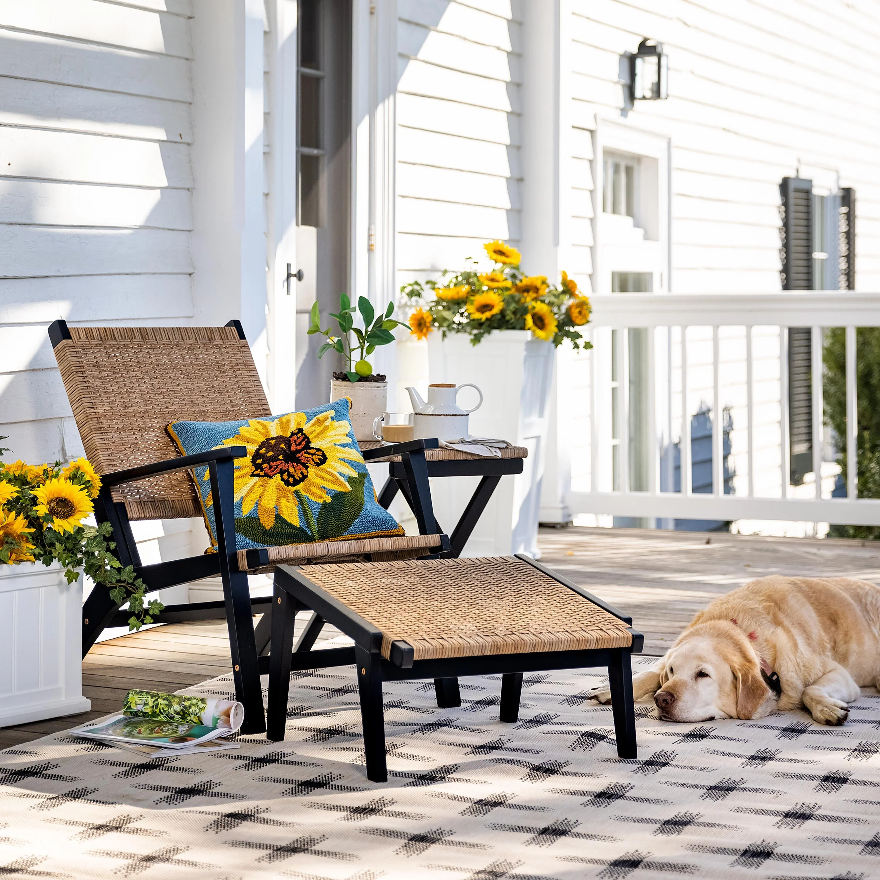 Claytor Folding Eucalyptus Outdoor Side Table - Image 9