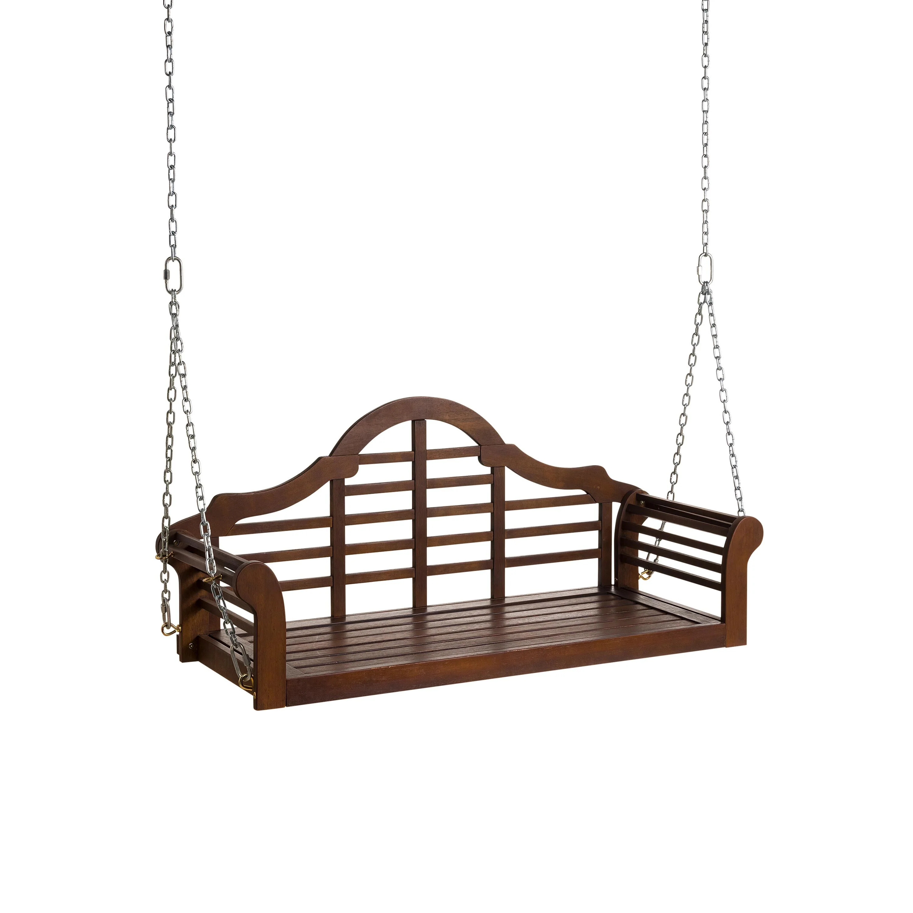 Lutyens Eucalyptus Wood Porch Swing, Natural - Image 2