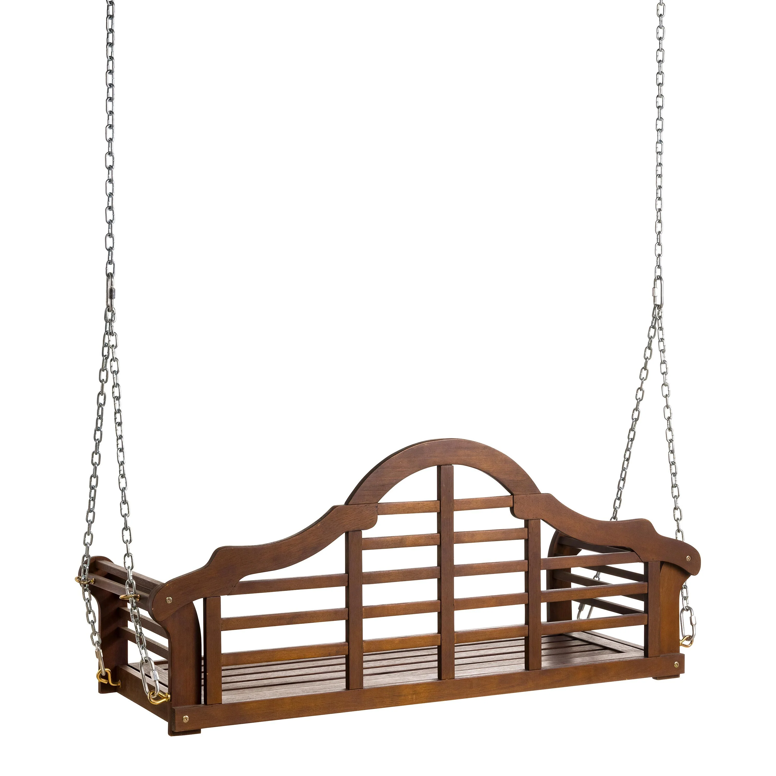 Lutyens Eucalyptus Wood Porch Swing, Natural - Image 3