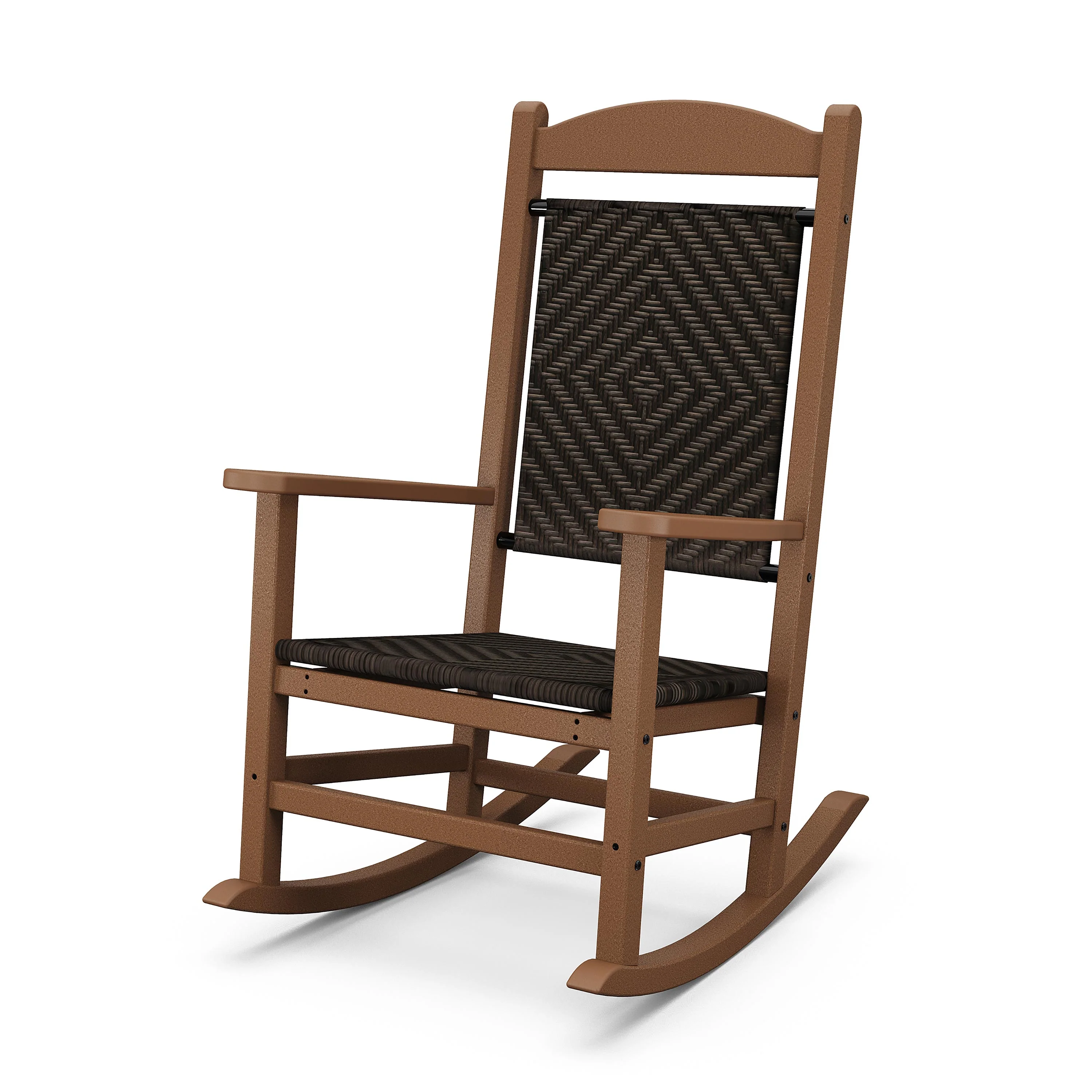 POLYWOOD® Presidential Woven Rocking Chair - Image 16