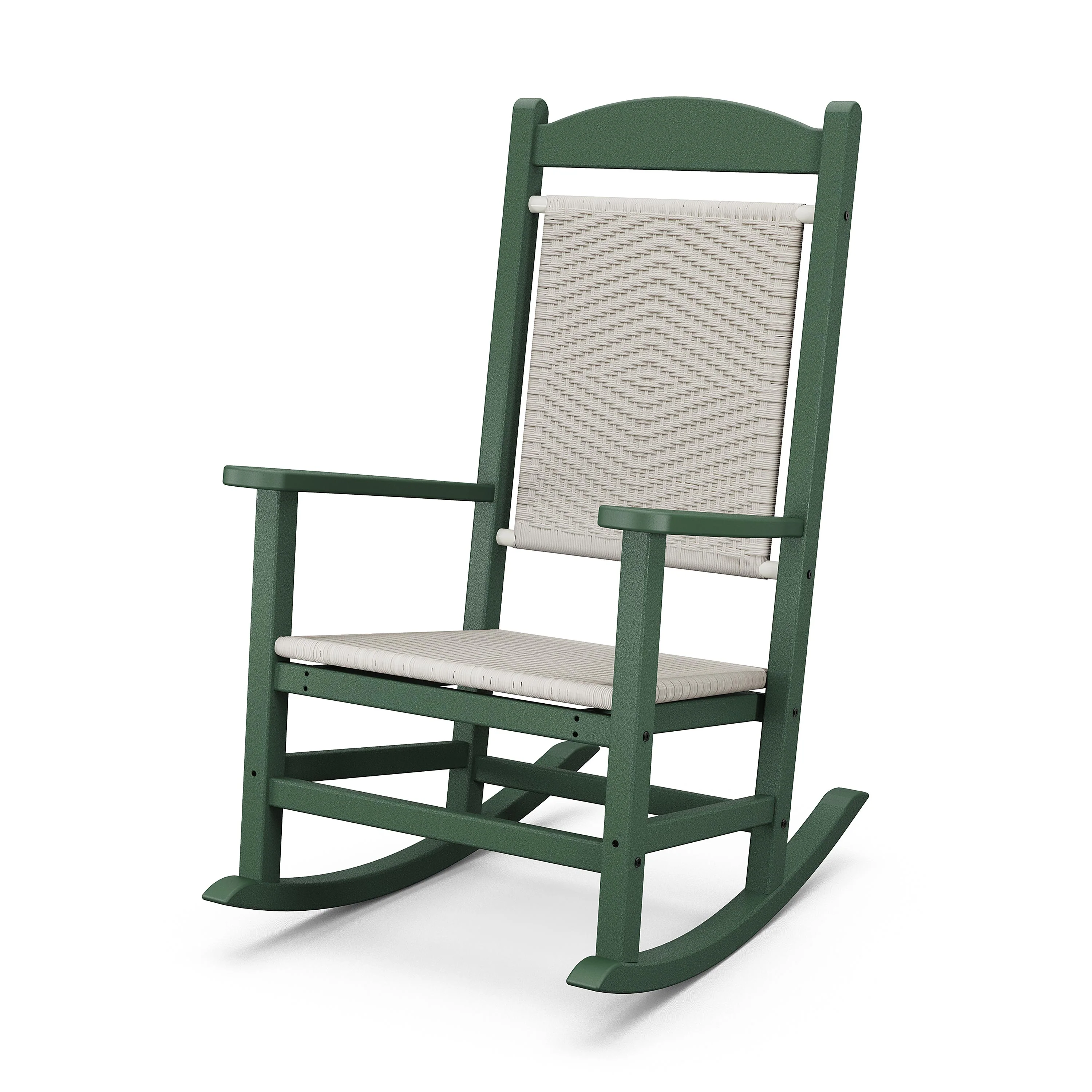 POLYWOOD® Presidential Woven Rocking Chair - Image 6