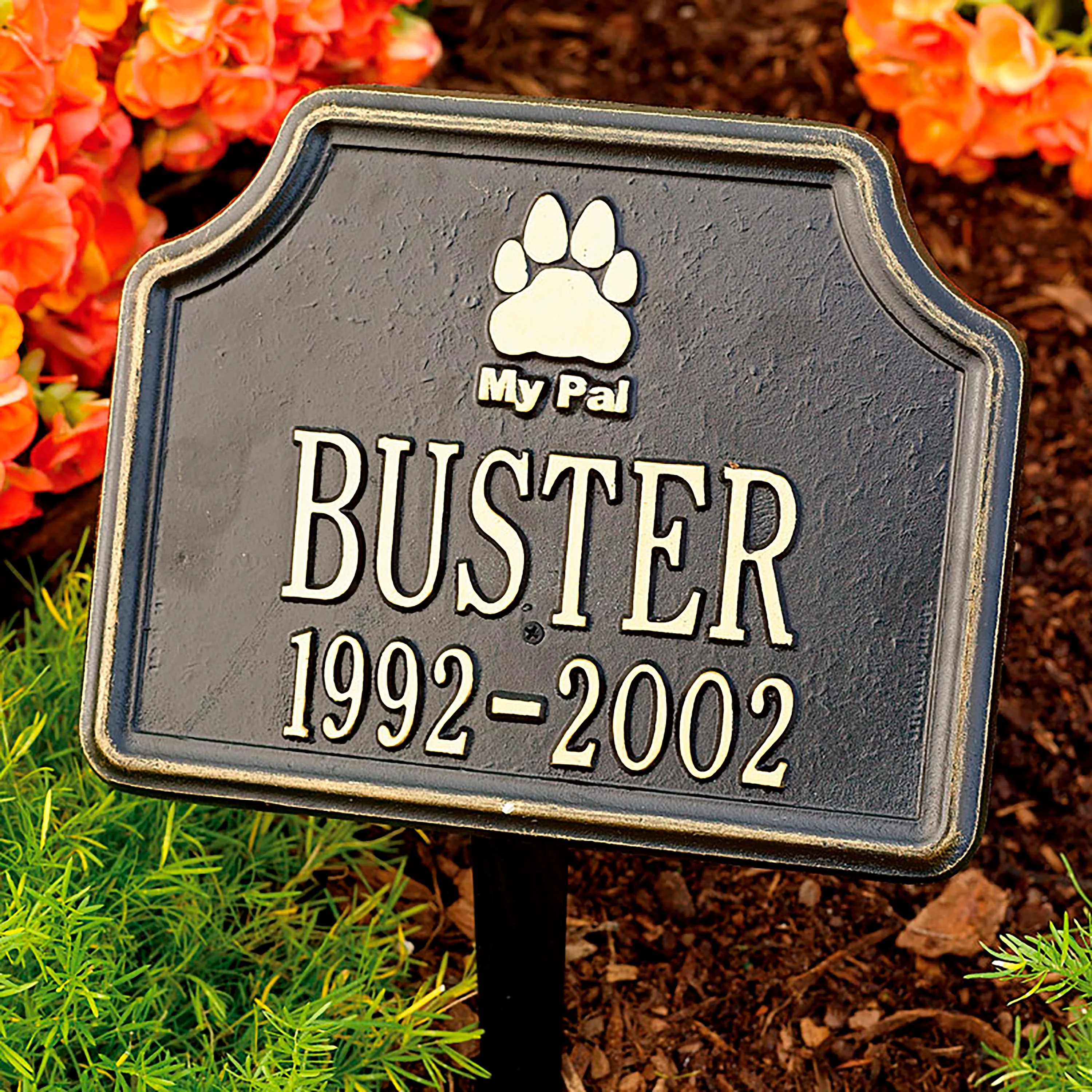 Black My Pal Pet Memorial