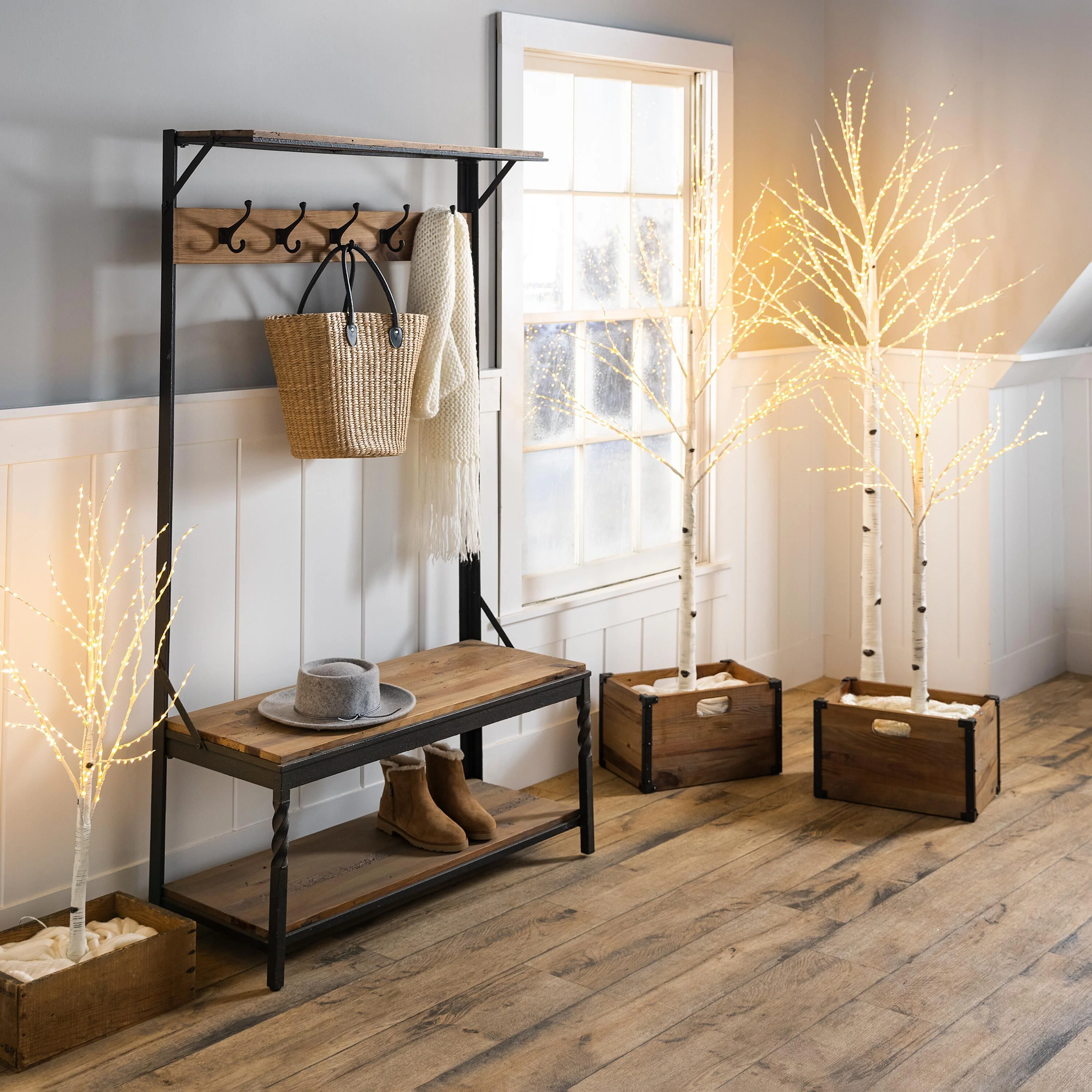 Extra Large Indoor/Outdoor Birch Tree with 750 Warm White Lights - Image 9