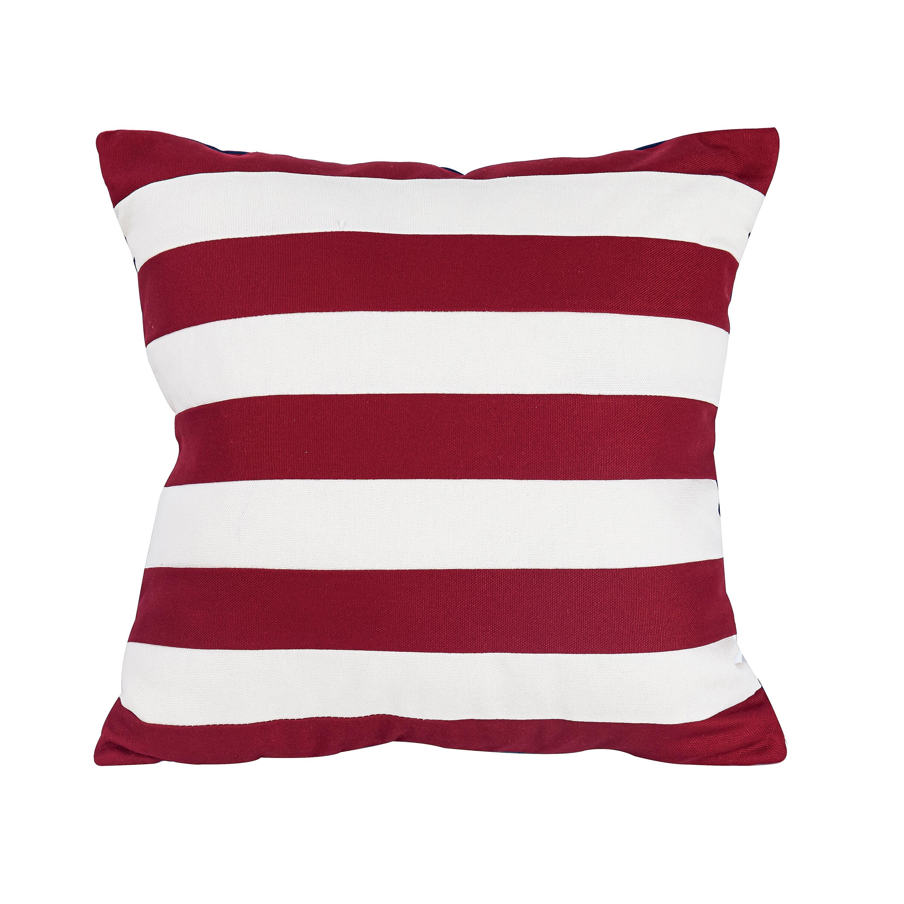 Indoor/Outdoor Star-Spangled Double-Sided Flag Pillow - Image 4