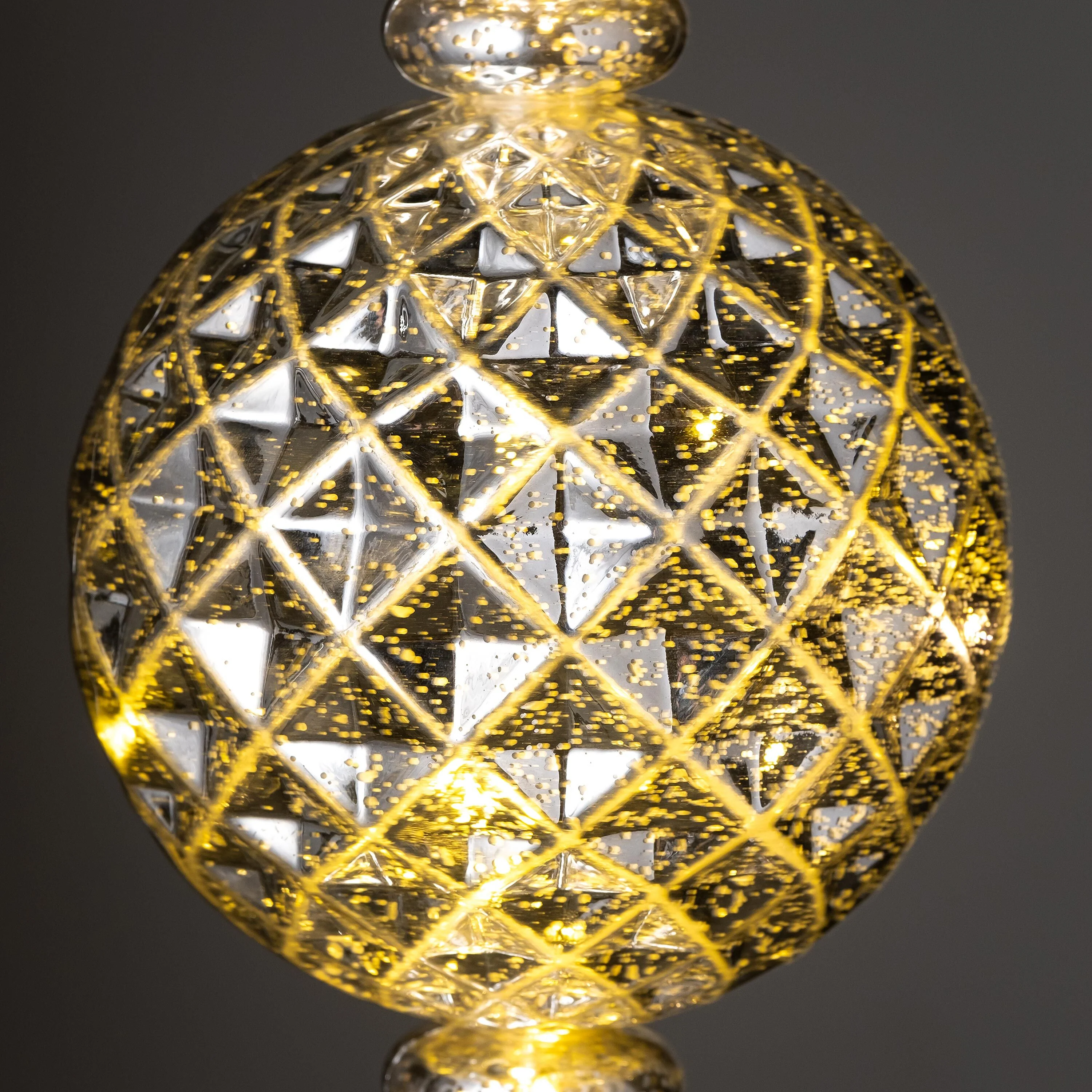 Indoor/Outdoor Shatterproof Holiday Lighted Large Finial Hanging Ornament - Image 6