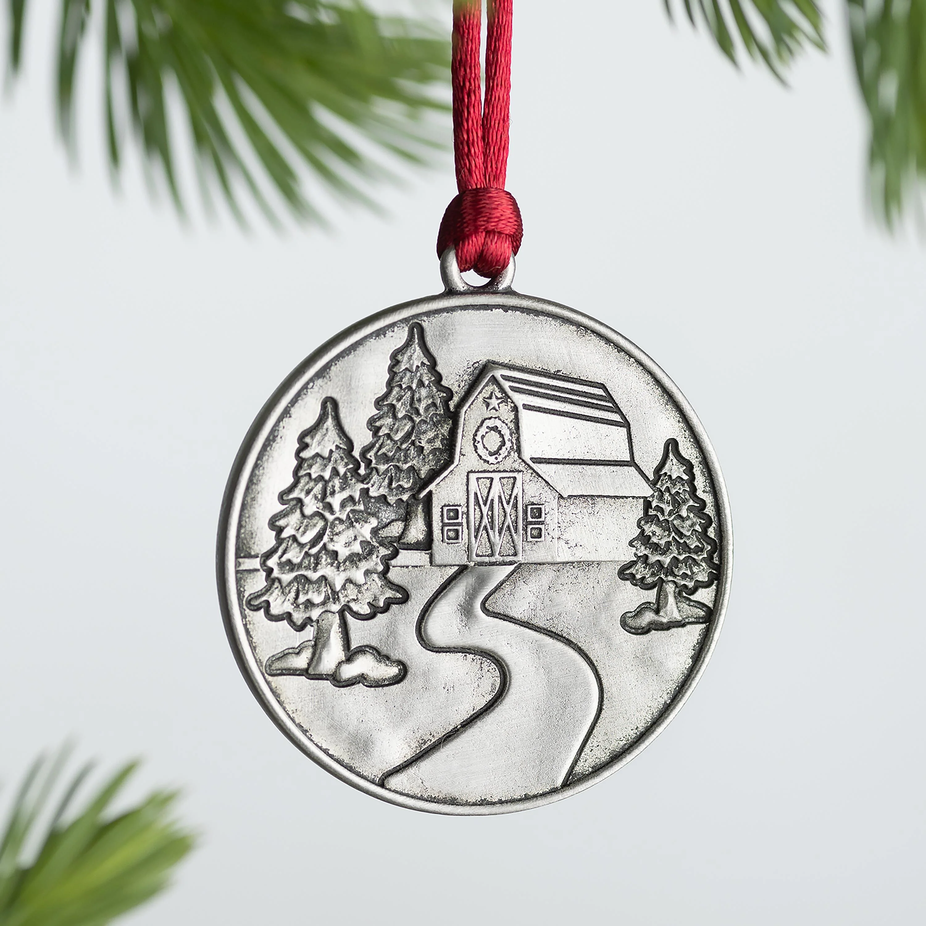 Solid Pewter Christmas Tree Ornament - Image 11