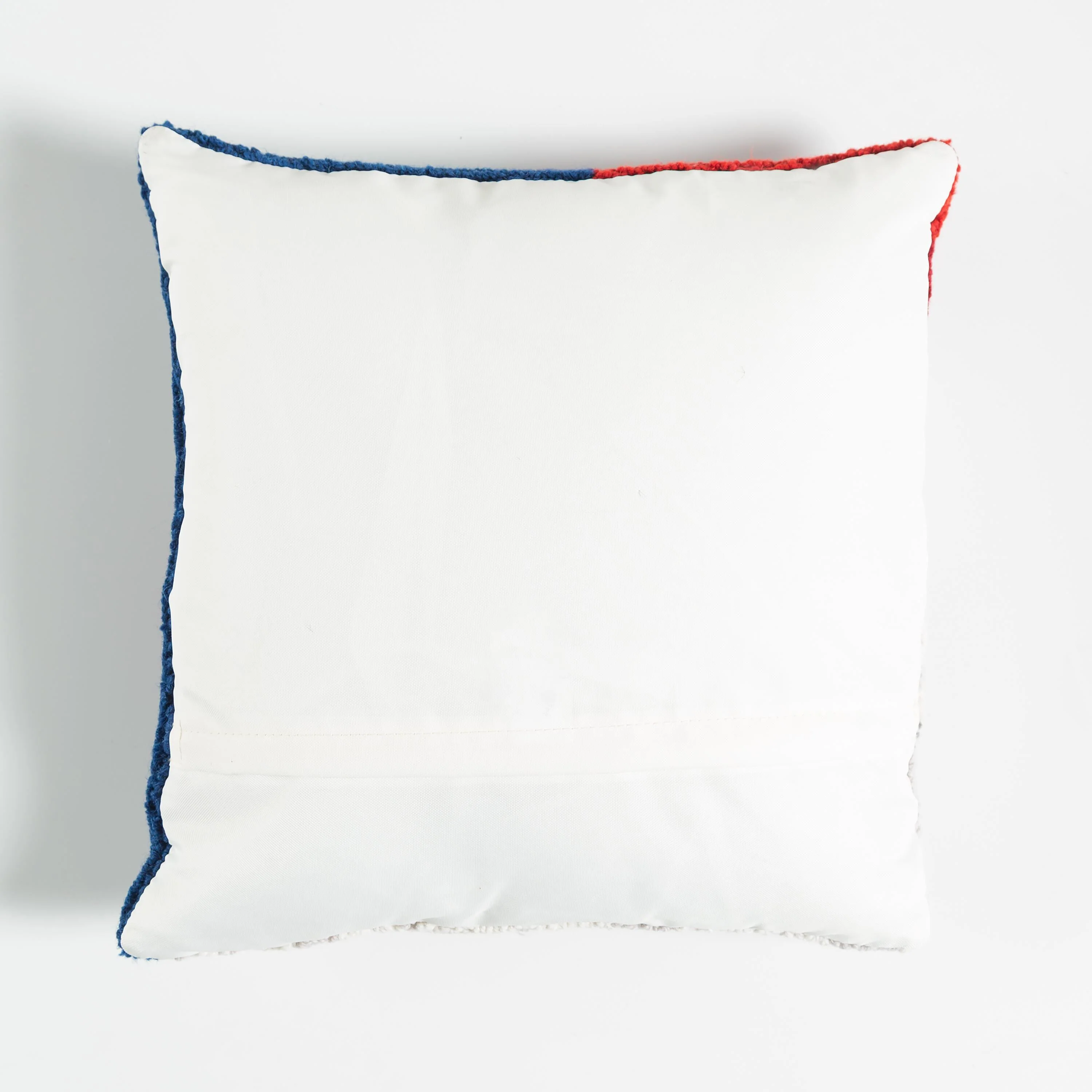 Jolly Santa Hand-Hooked Wool Throw Pillow - Image 4