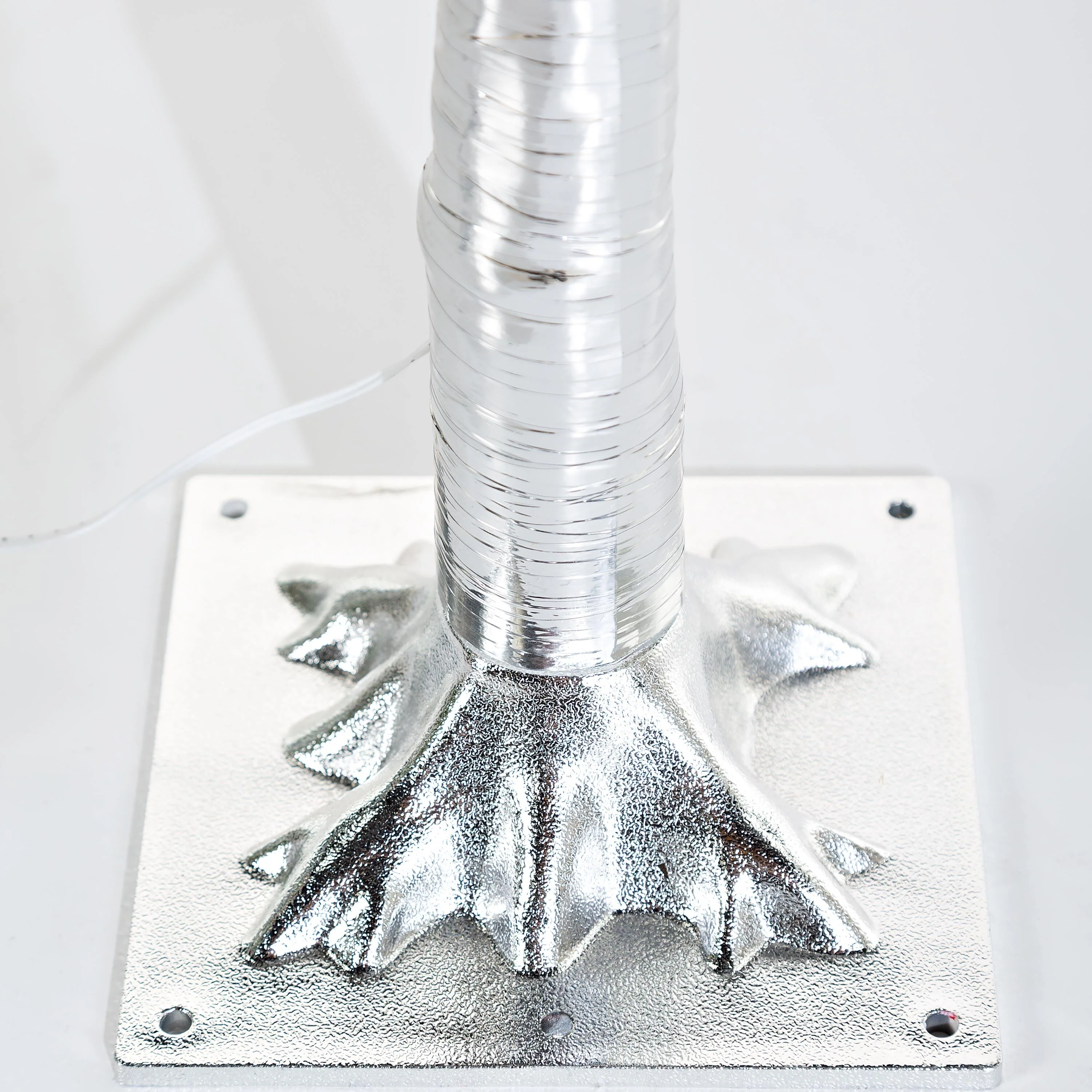 4'H Indoor/Outdoor Silver Metallic Tree with 112 Lights - Image 8