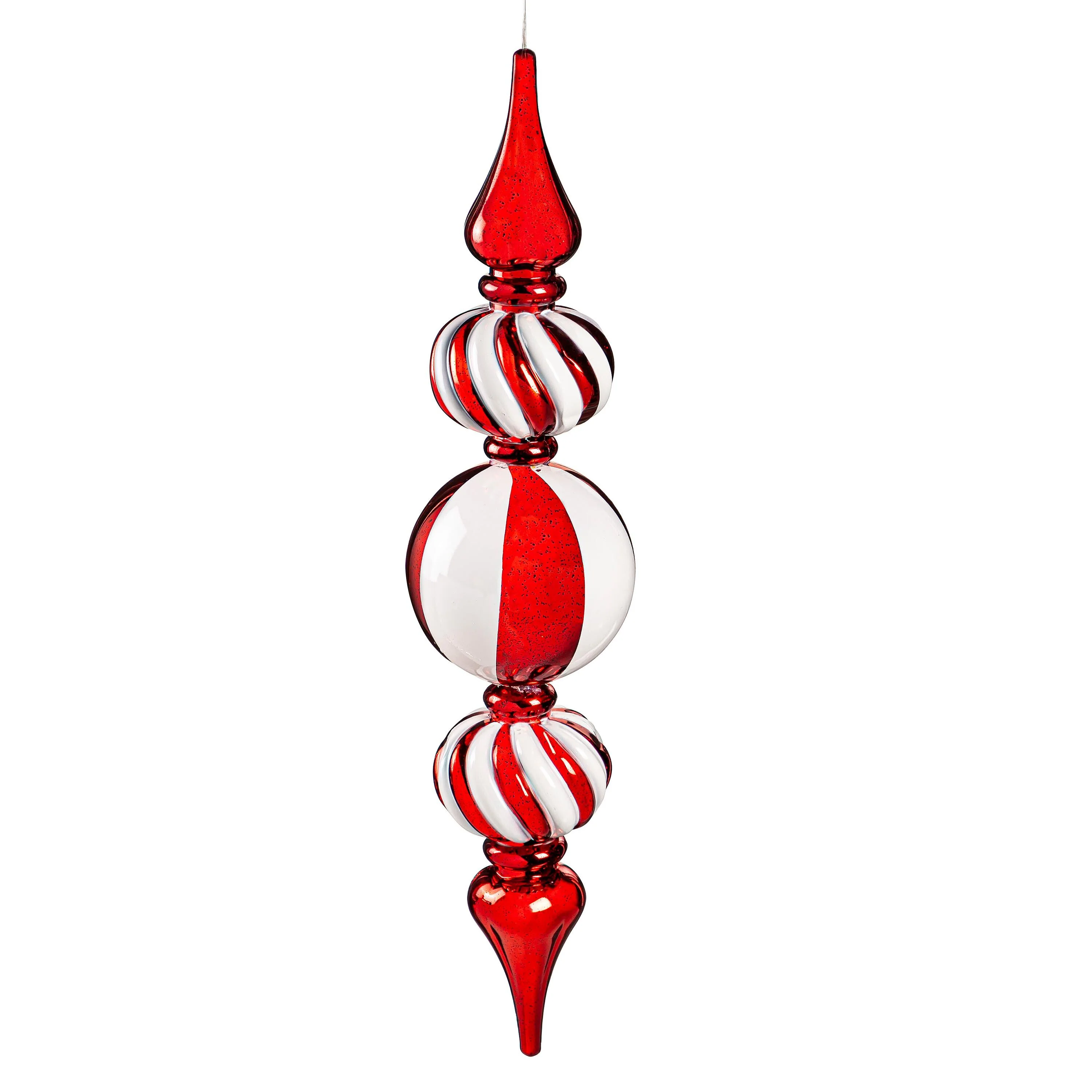 Indoor/Outdoor Shatterproof Lighted Large Tiered Swirl Ornament - Image 4