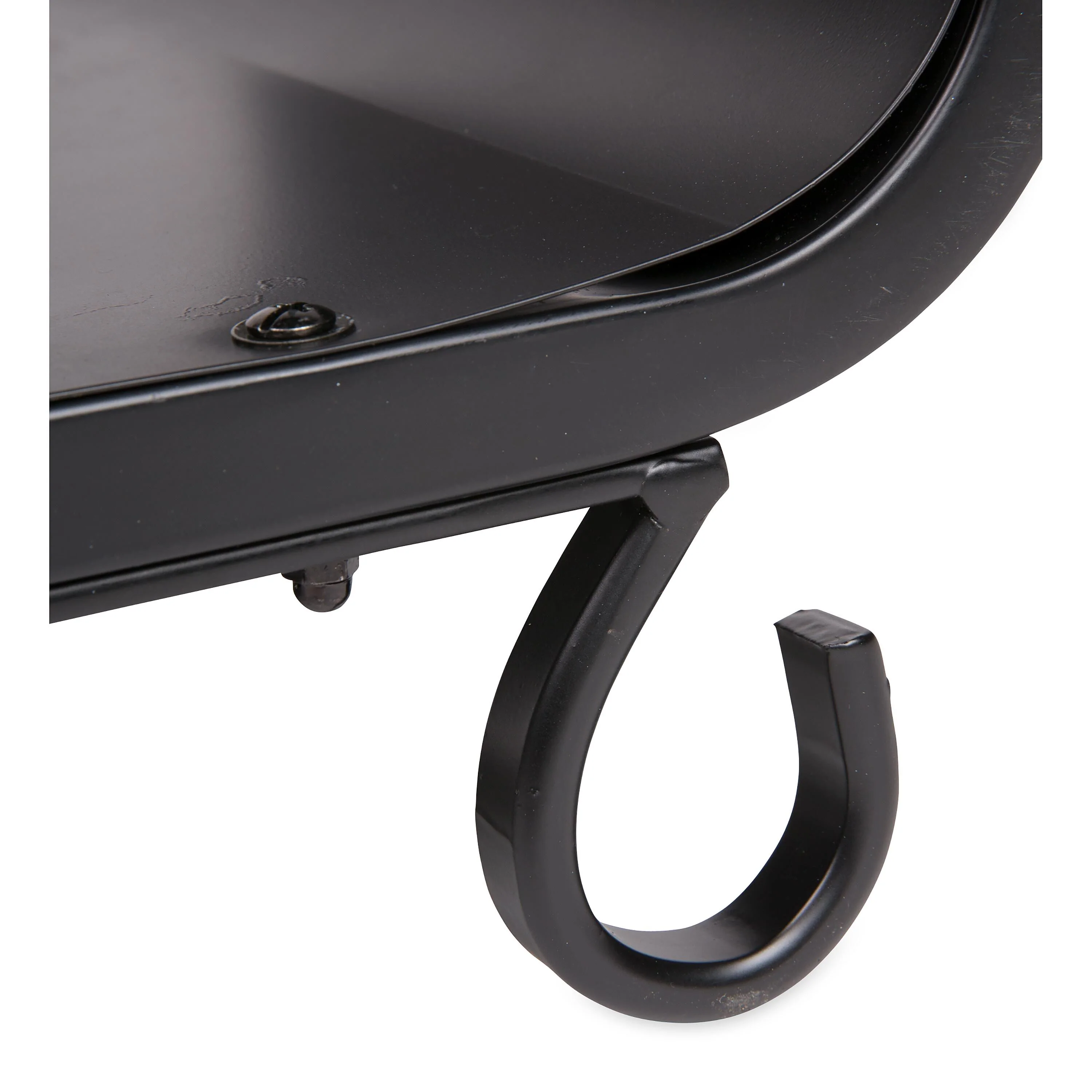 Compact Log Rack, Cast Iron with Scrollwork Design - Image 6
