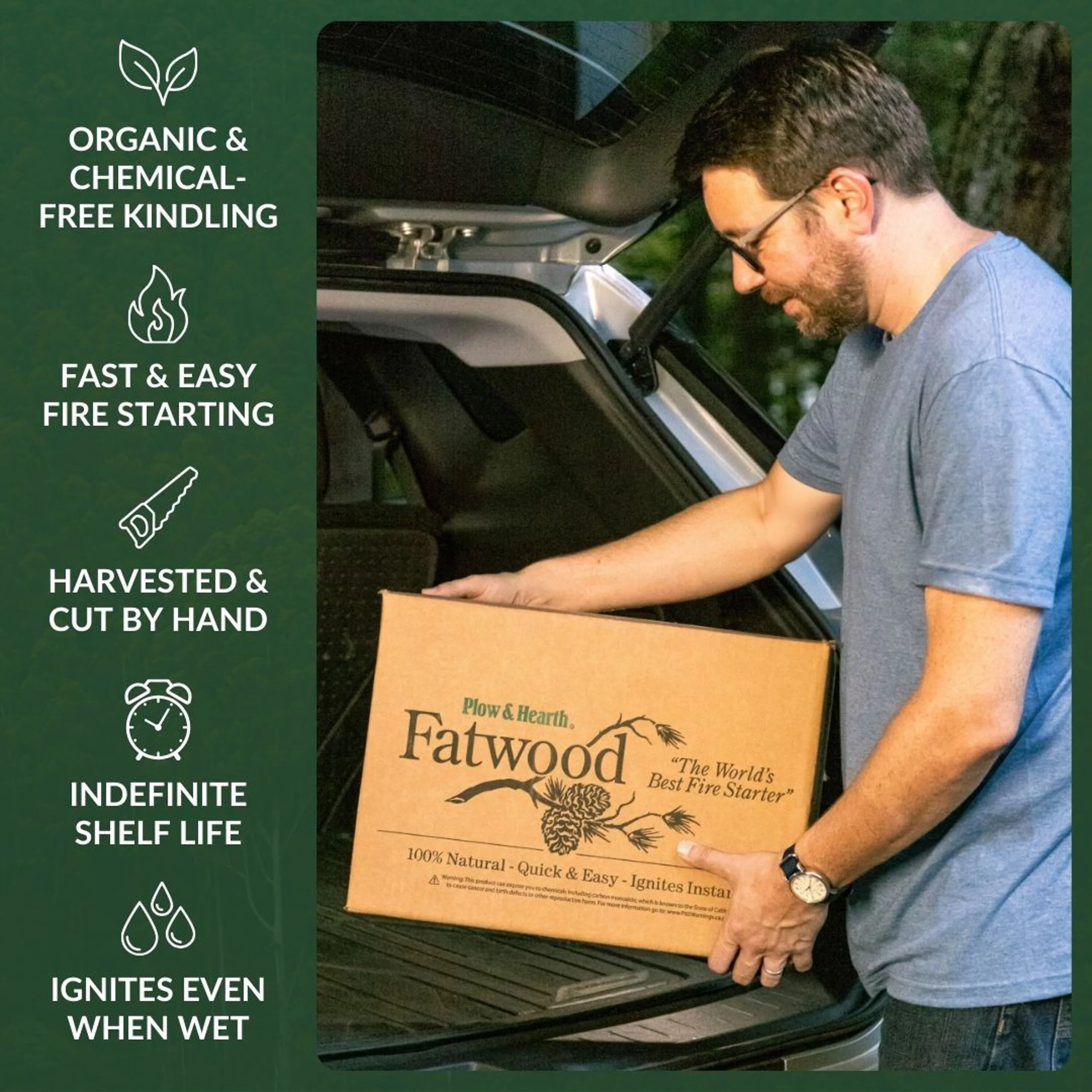 Fatwood Fire-Starter, 40 lb. Box - Image 9