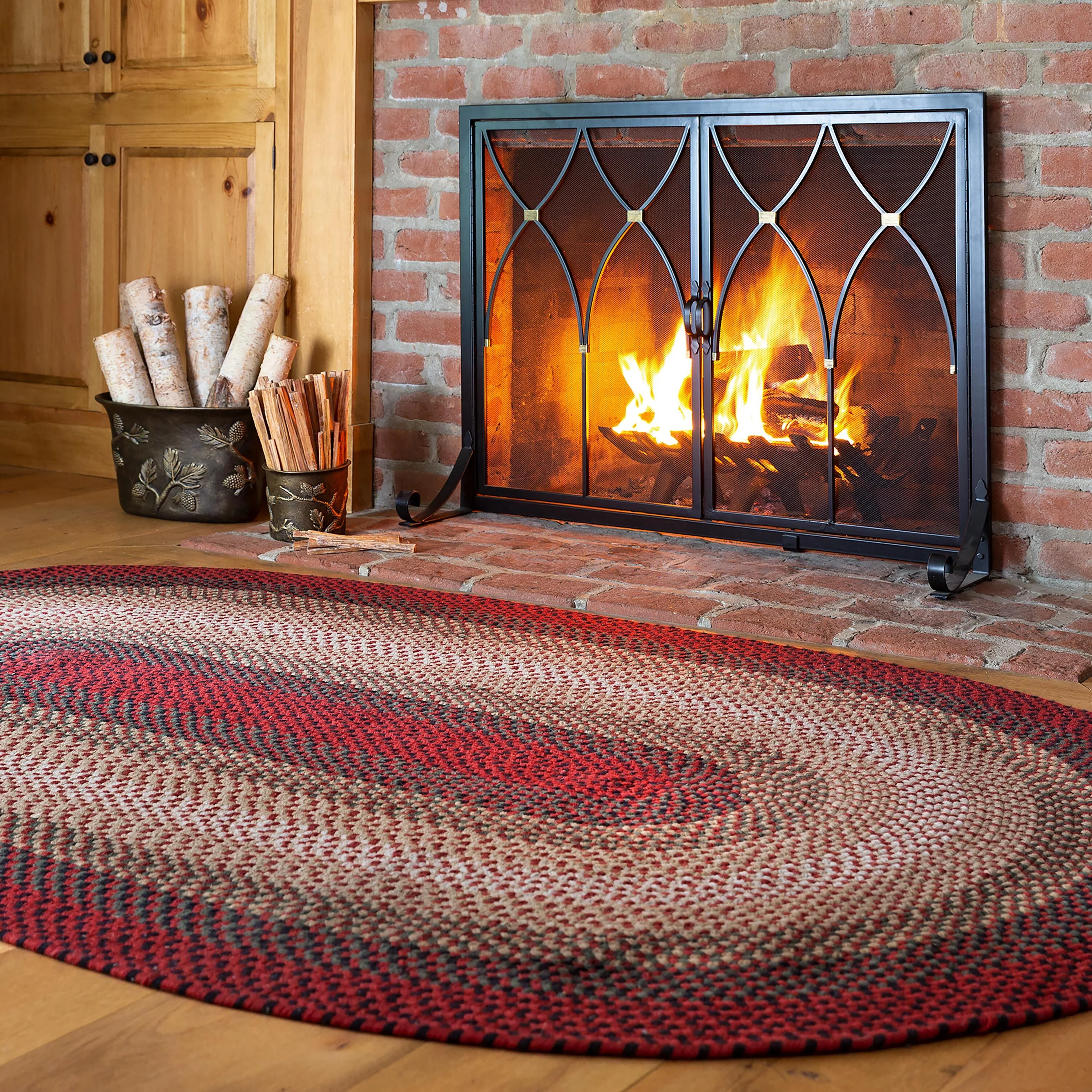 Small Winchester Fireplace Screen with Doors - Image 3