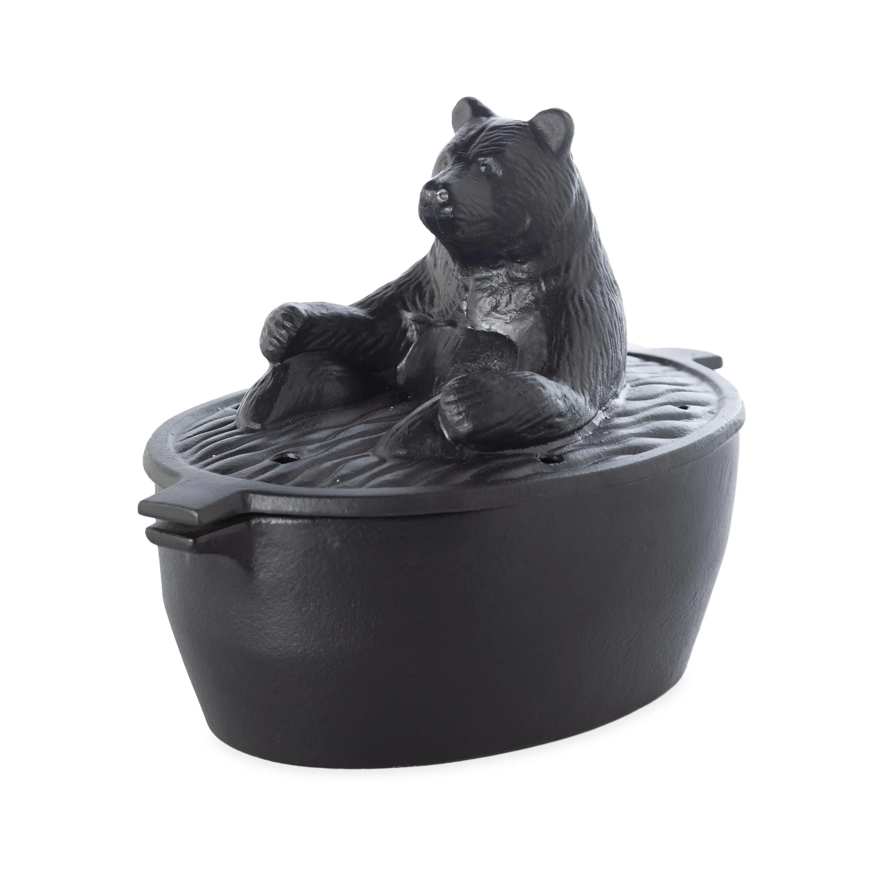 Bear in Bath Wood Stove Steamer in Cast Iron - Image 2