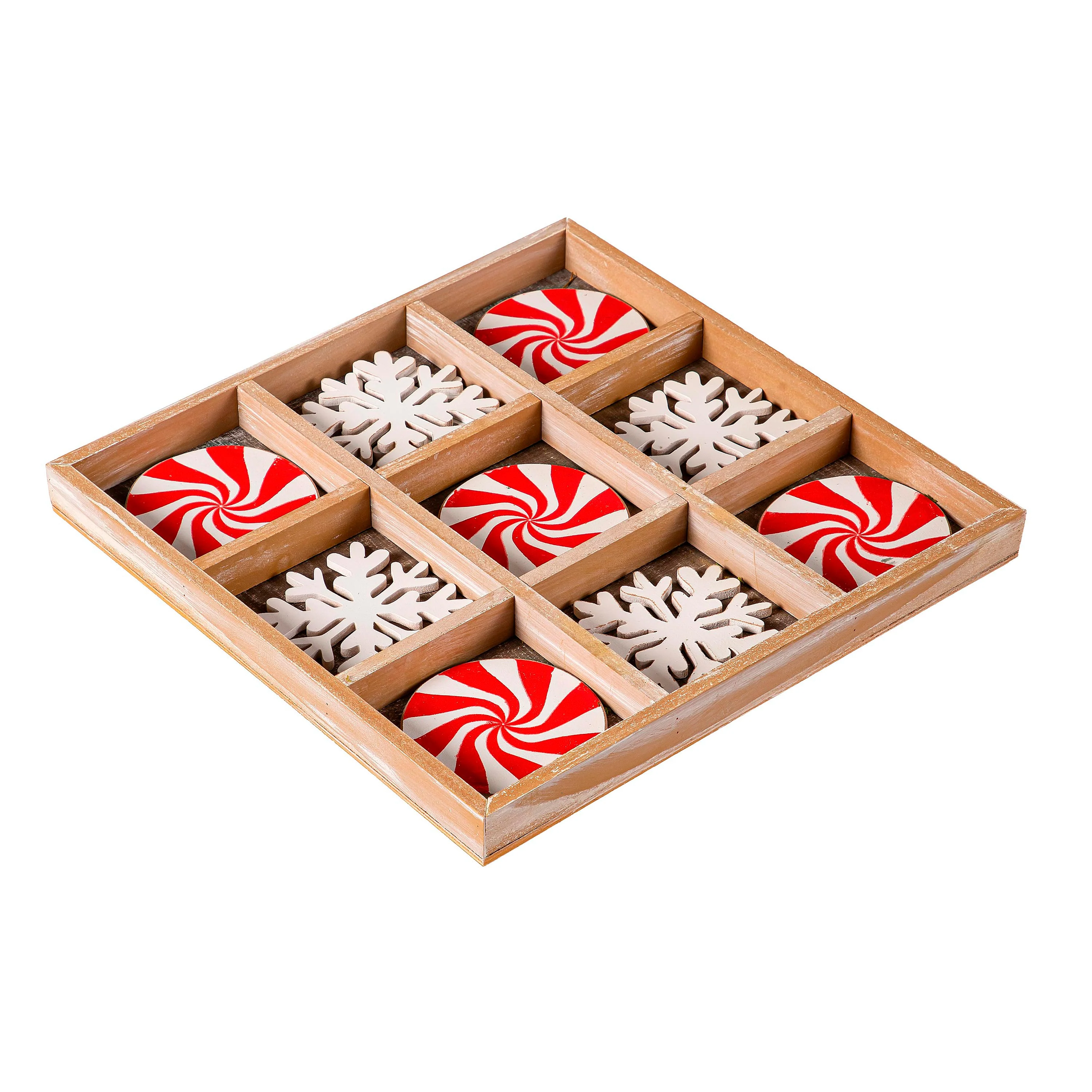 Holiday Wooden Tic-Tac-Toe - Image 3