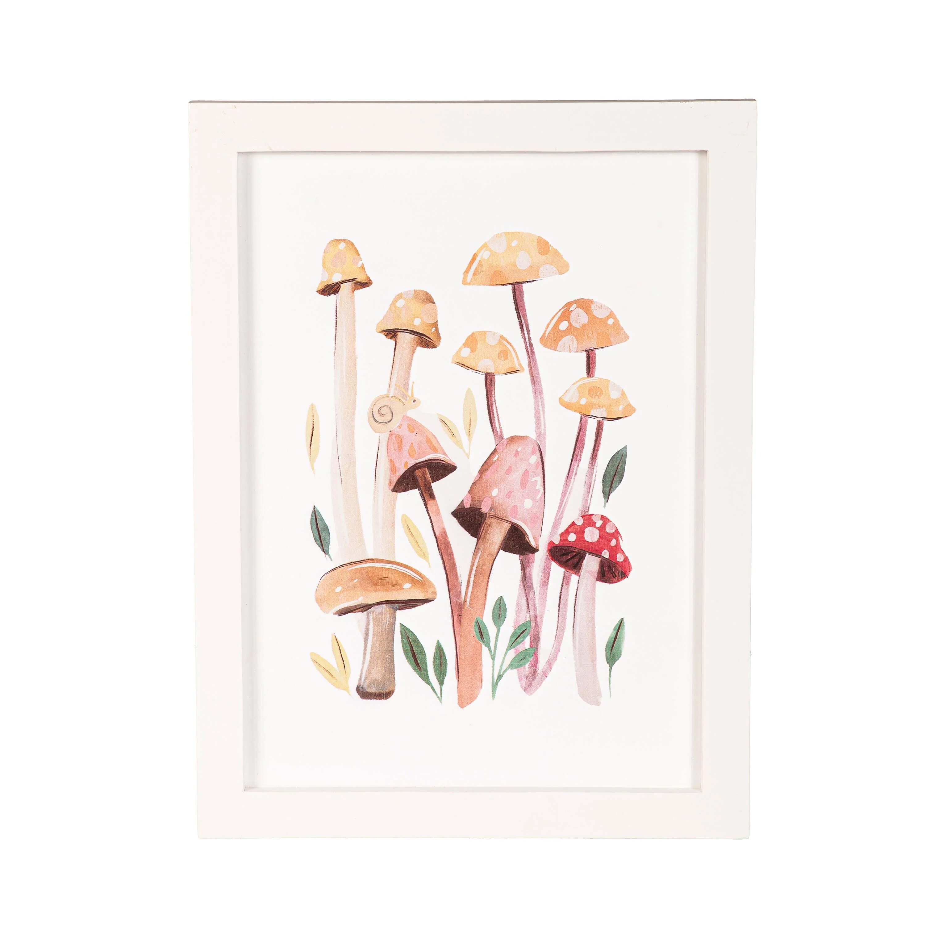 Mushroom Wall Décor with Frame, Set of 2, 12" L x 16" H - Image 2