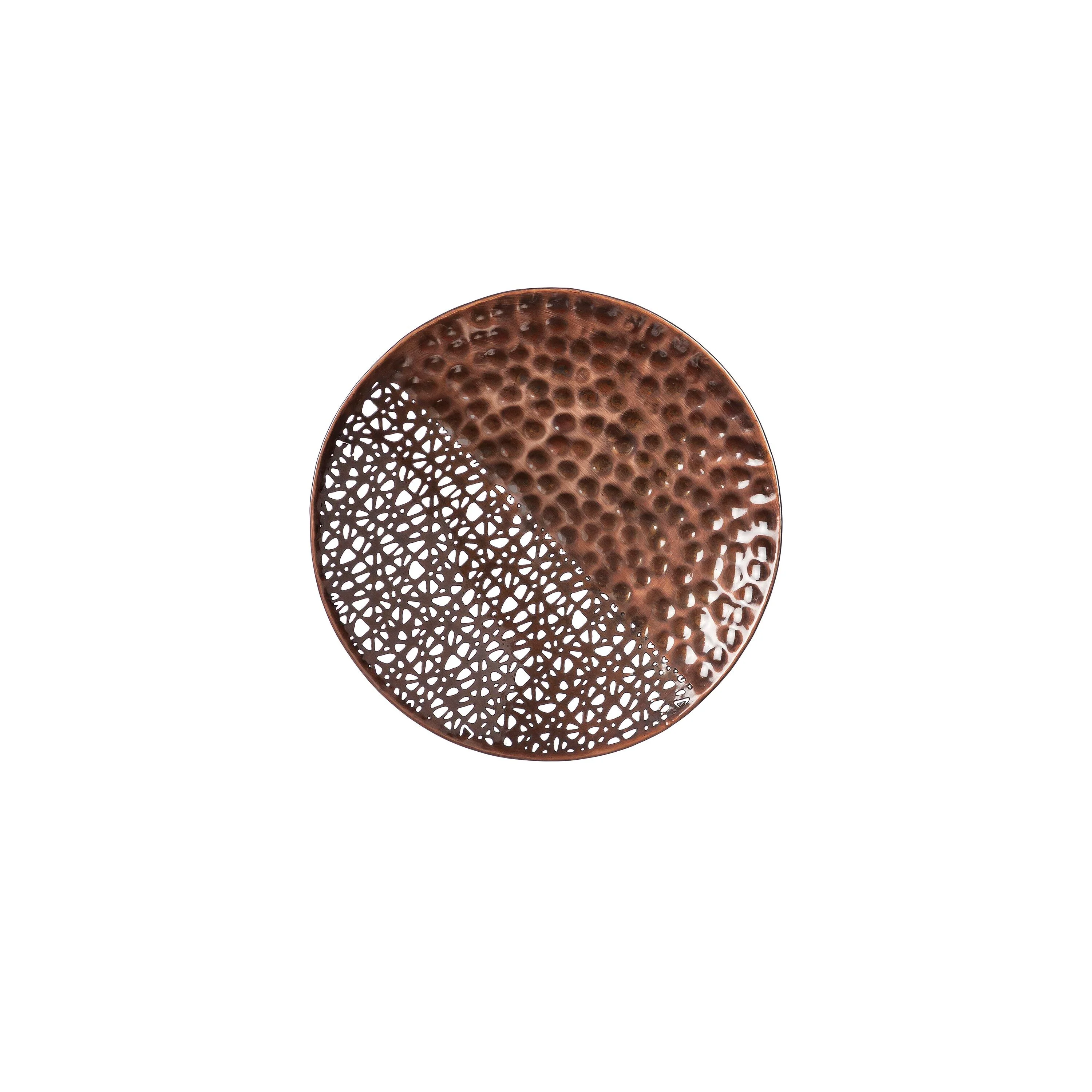 VivaStyle Indoor Wall Décor, Metal, Hammered Round Circles, Set of 4 - Image 4