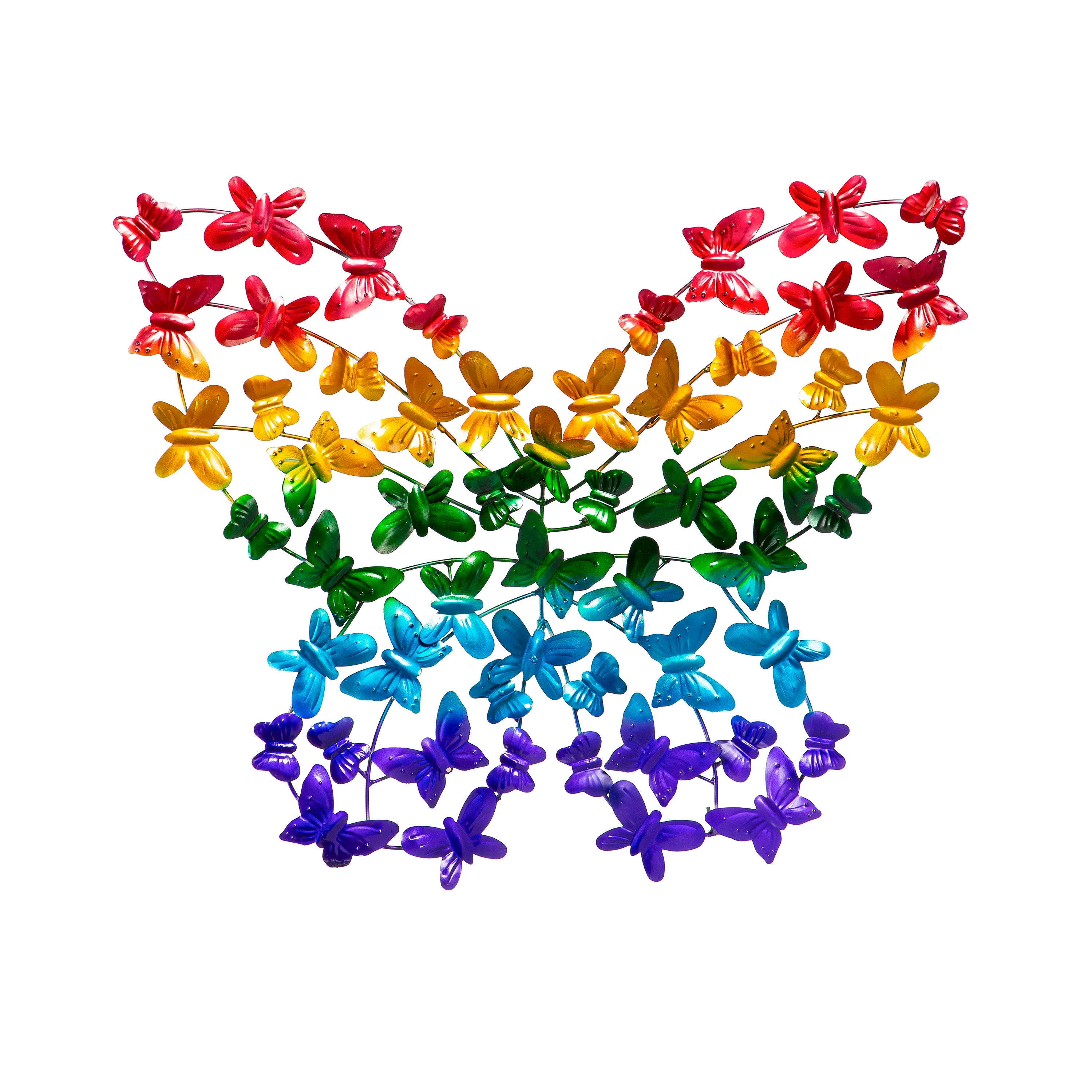 Rainbow Metal Butterfly Wall Décor - Image 2