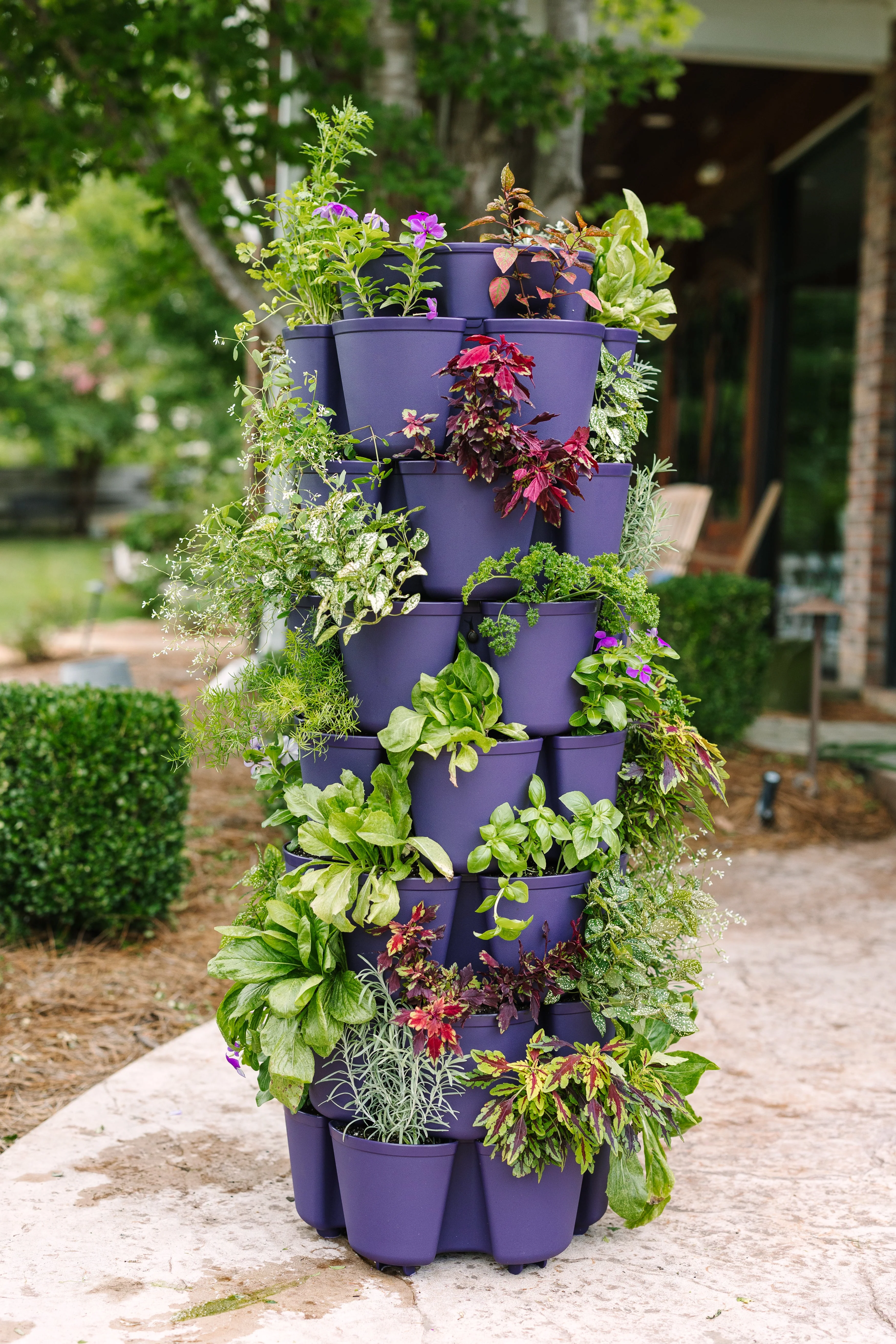 7 Tier GreenStalk Garden Leaf Vertical Planter - Basic Texture - Image 10