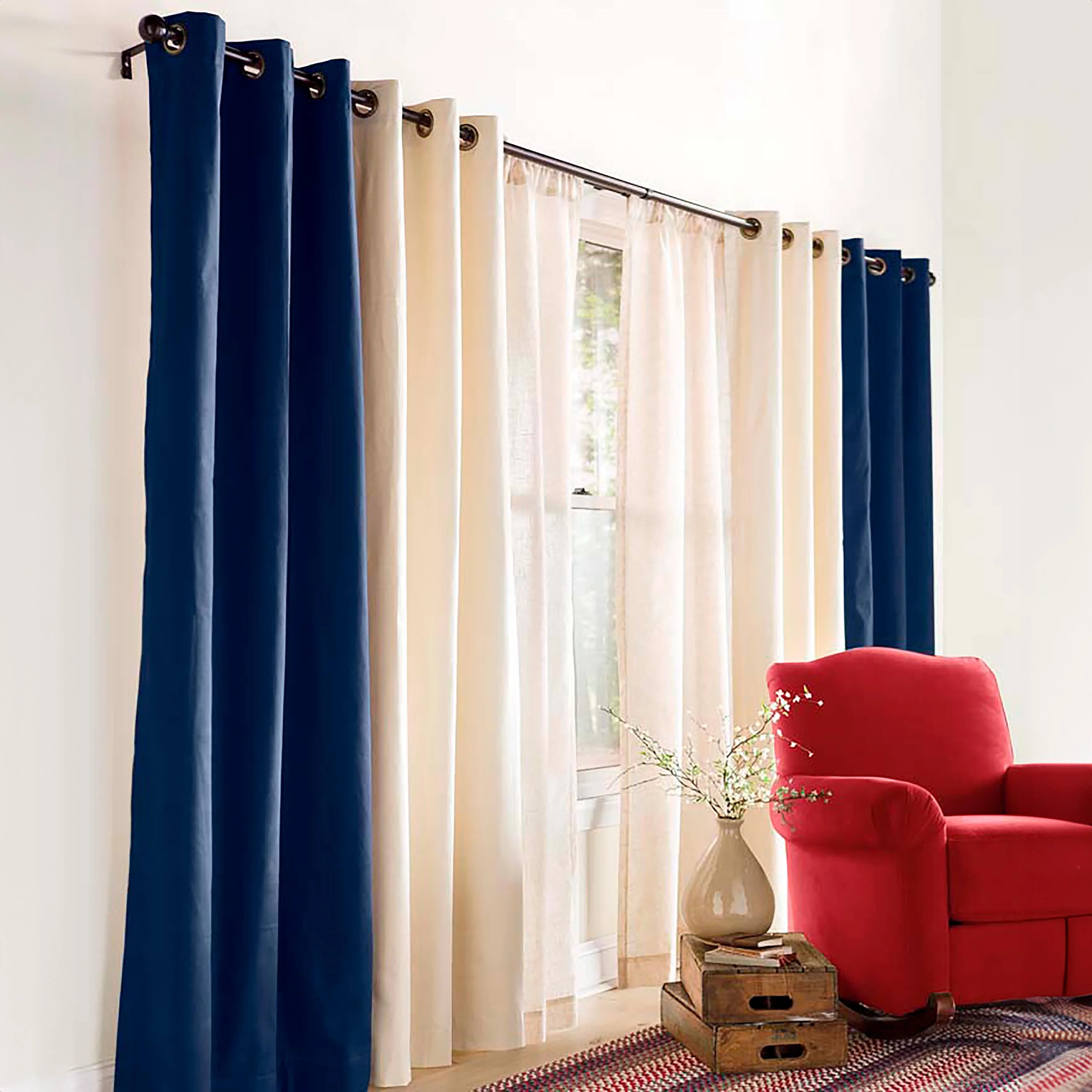 84"L Double-Width Thermalogic Energy Efficient Insulated Solid Grommet-Top Curtain Pair - Image 10