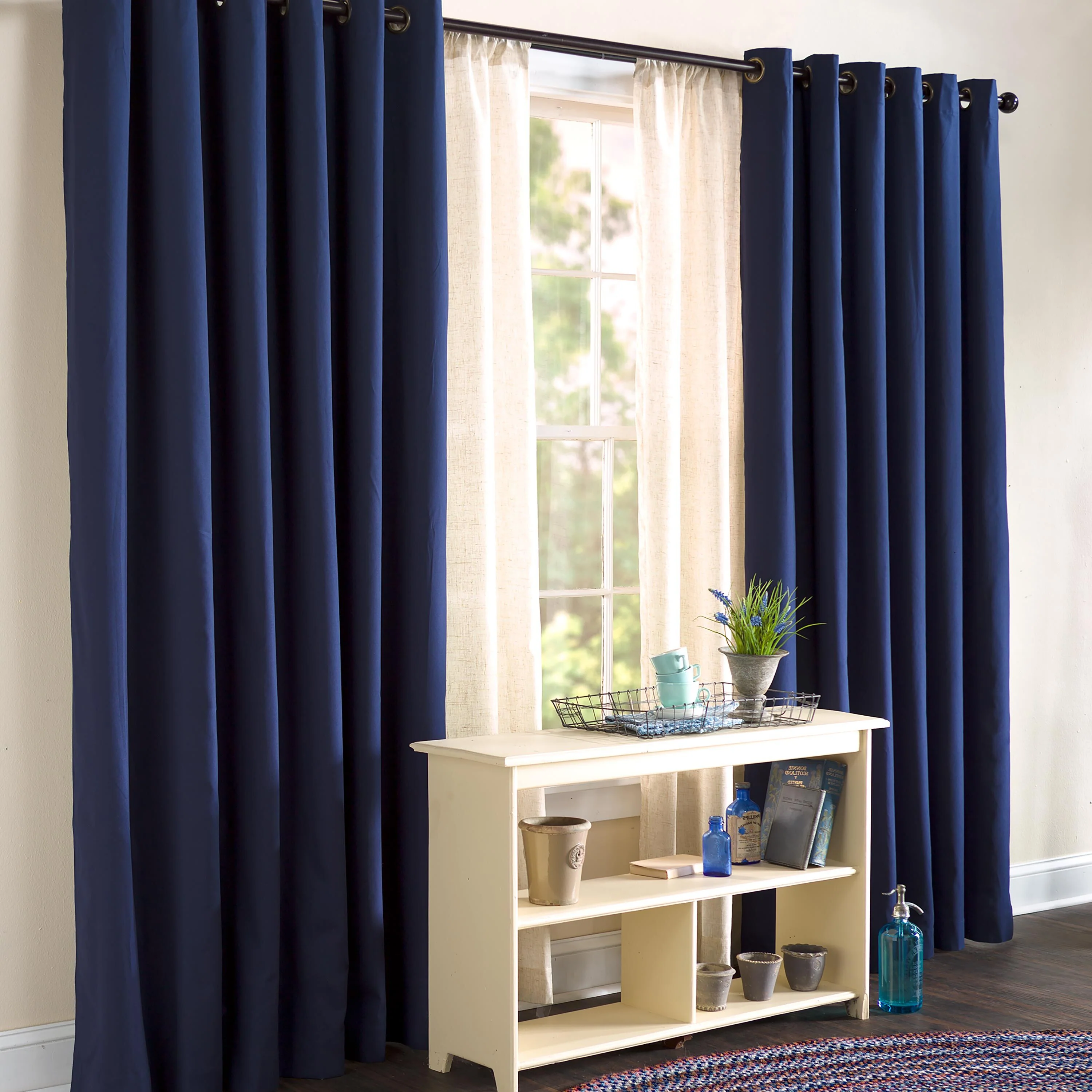 84"L Double-Width Thermalogic Energy Efficient Insulated Solid Grommet-Top Curtain Pair - Image 11