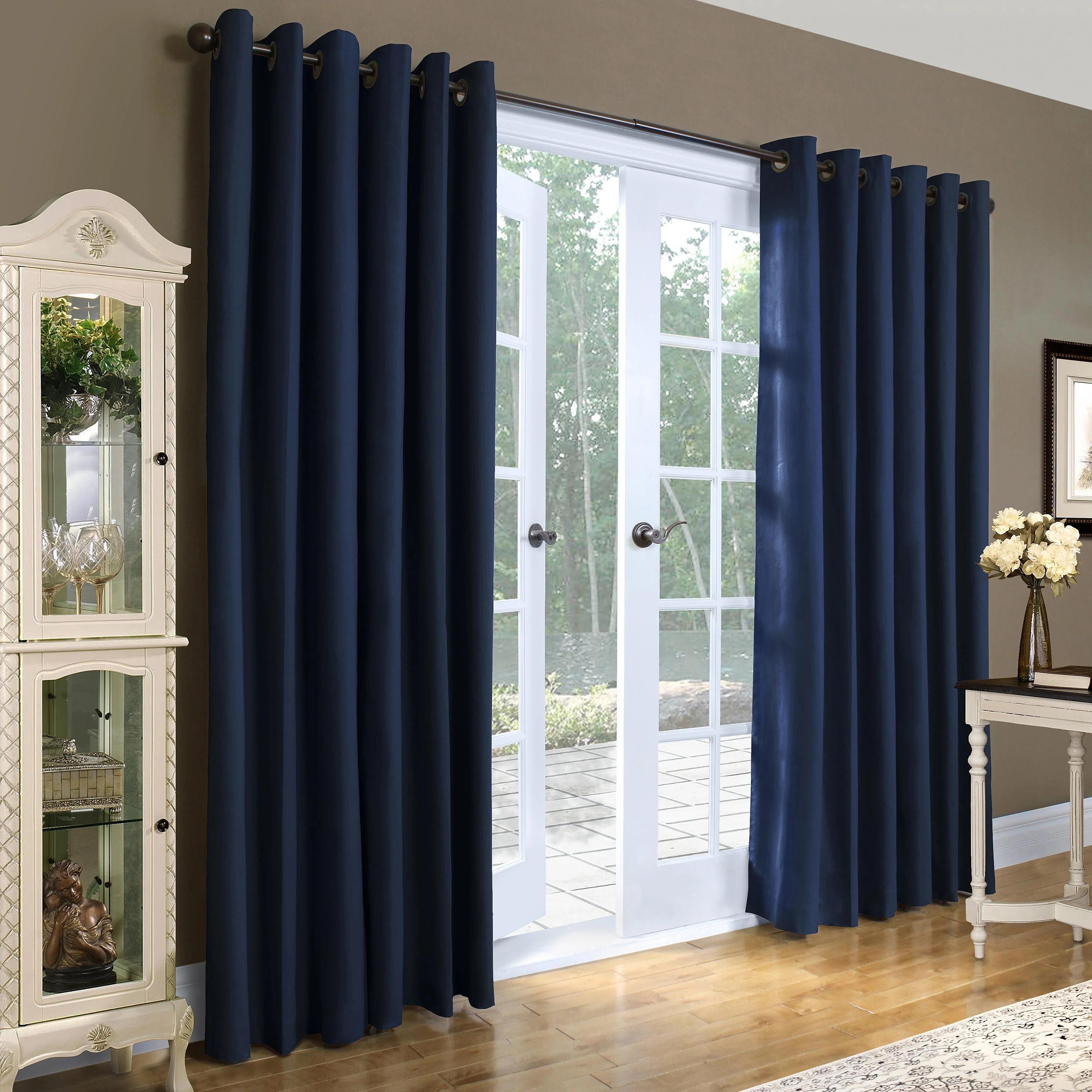 84"L Double-Width Thermalogic Energy Efficient Insulated Solid Grommet-Top Curtain Pair - Image 8