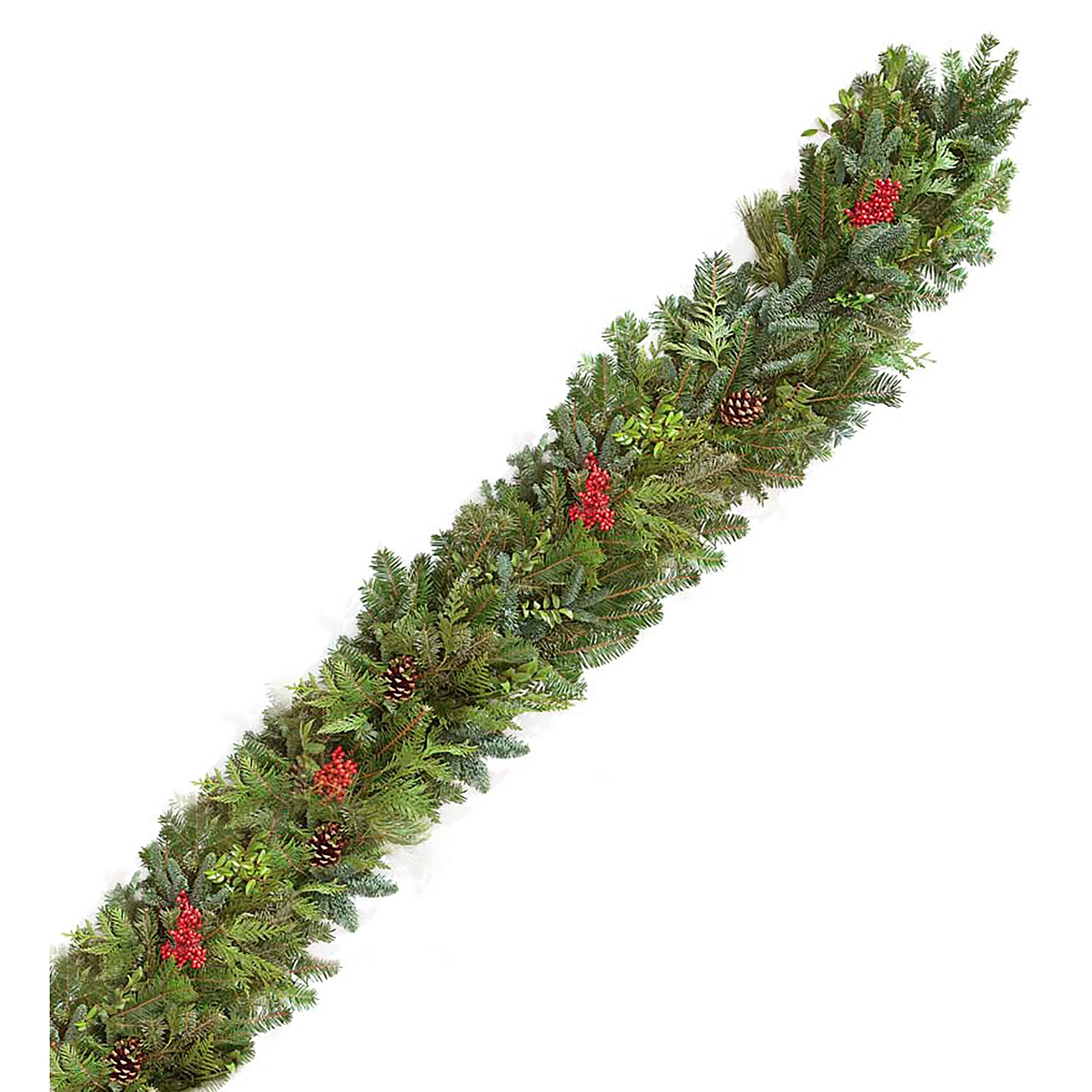 Holiday Woodland Garland, 12' - Image 3