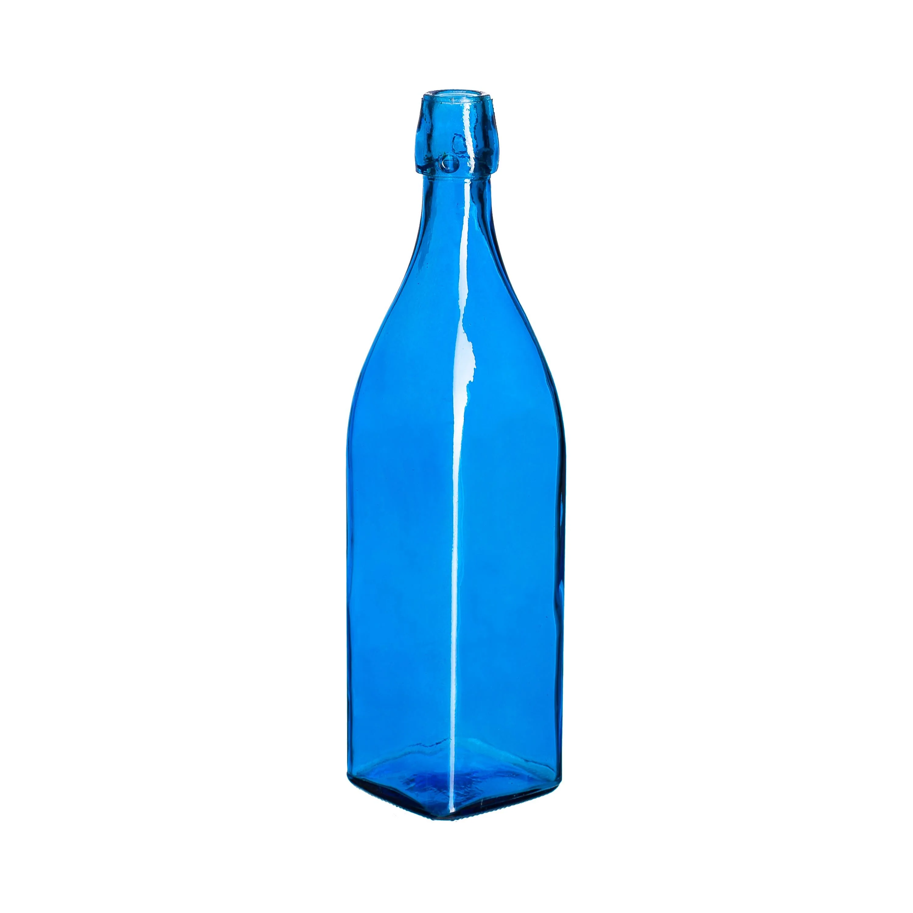Set of 5 Blue Glass Bottles for Outdoor Bottle Tree - Image 10