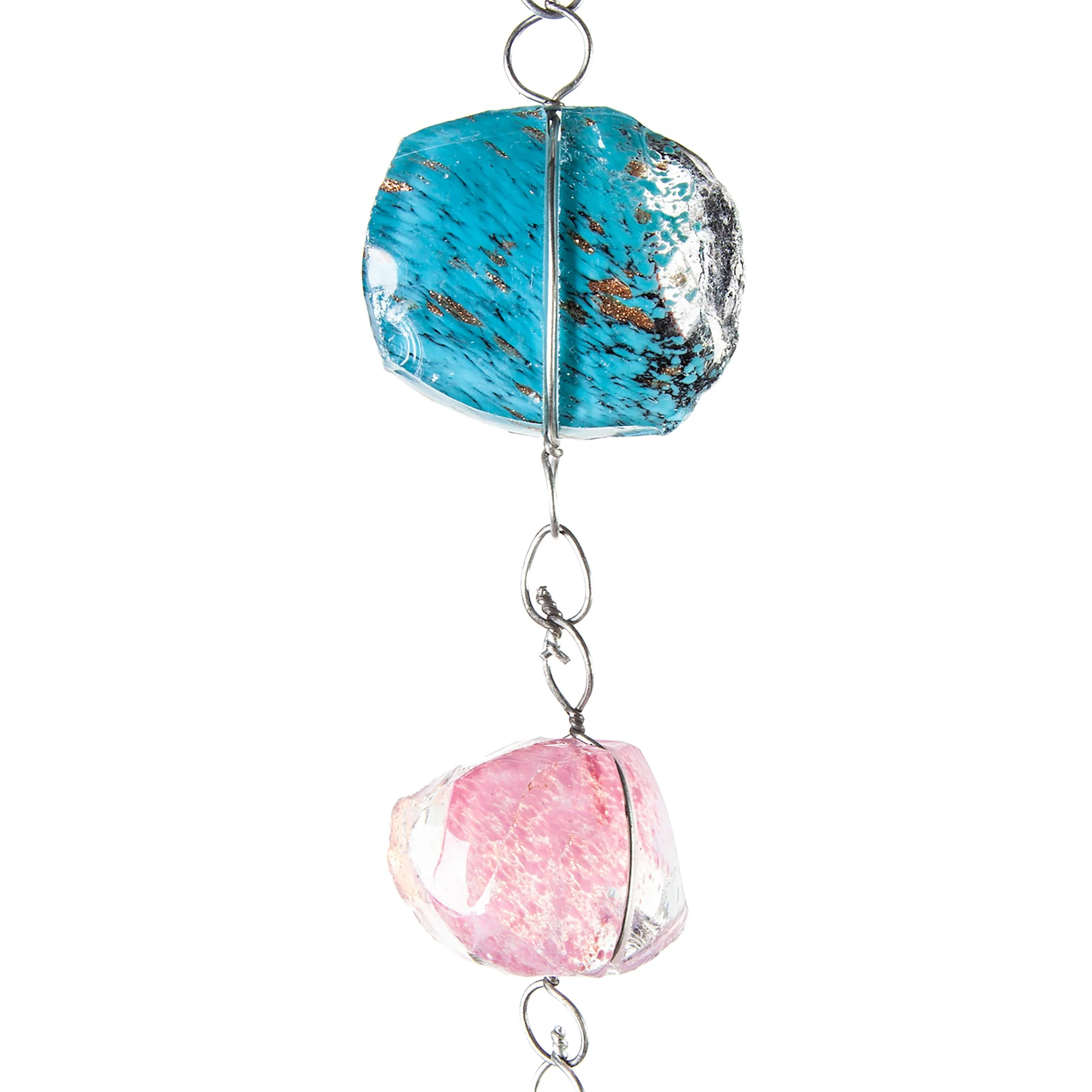 What She Shed Rain Chain, Multicolor Glass, 71" H - Image 2