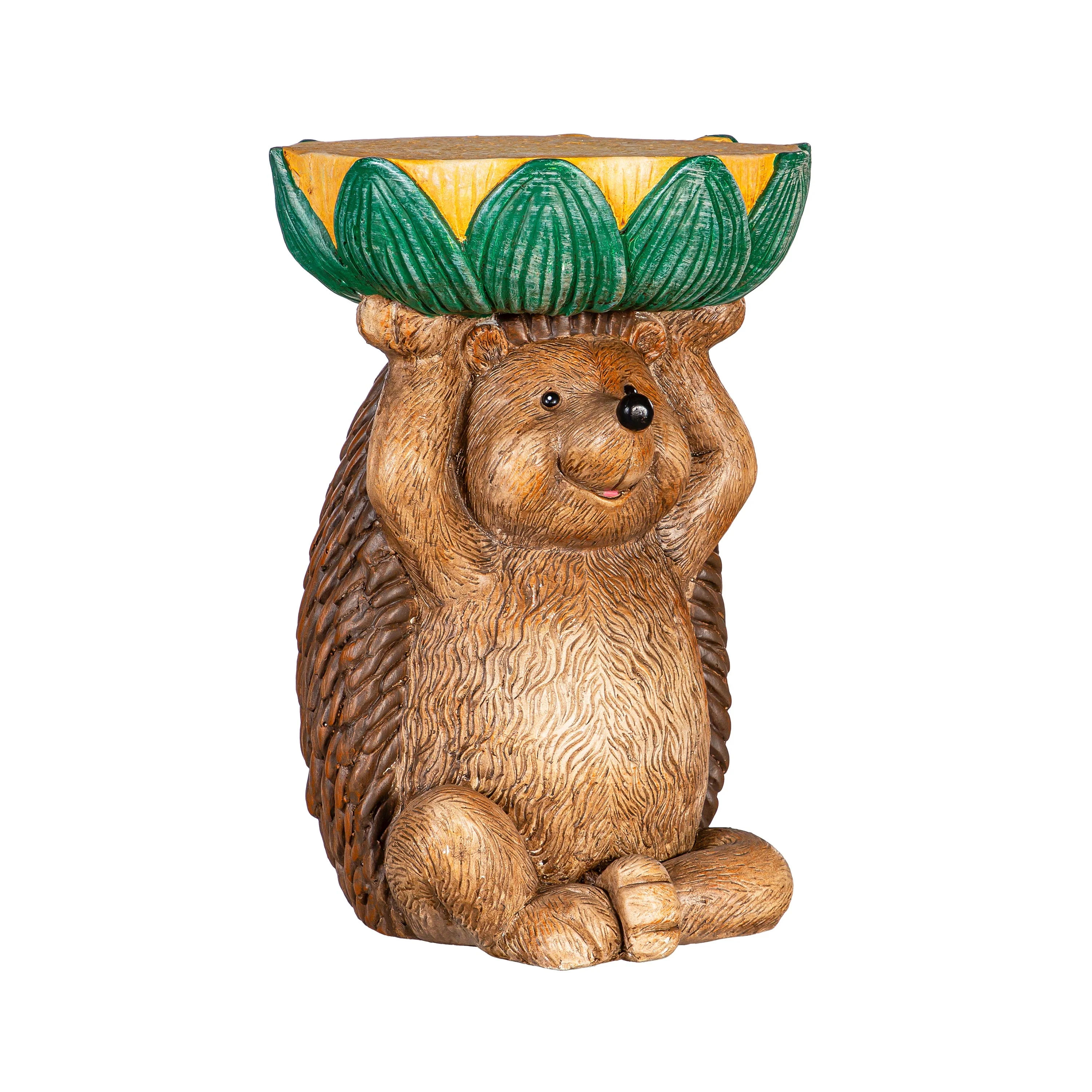 17" Resin Hedgehog Patio Table - Image 2