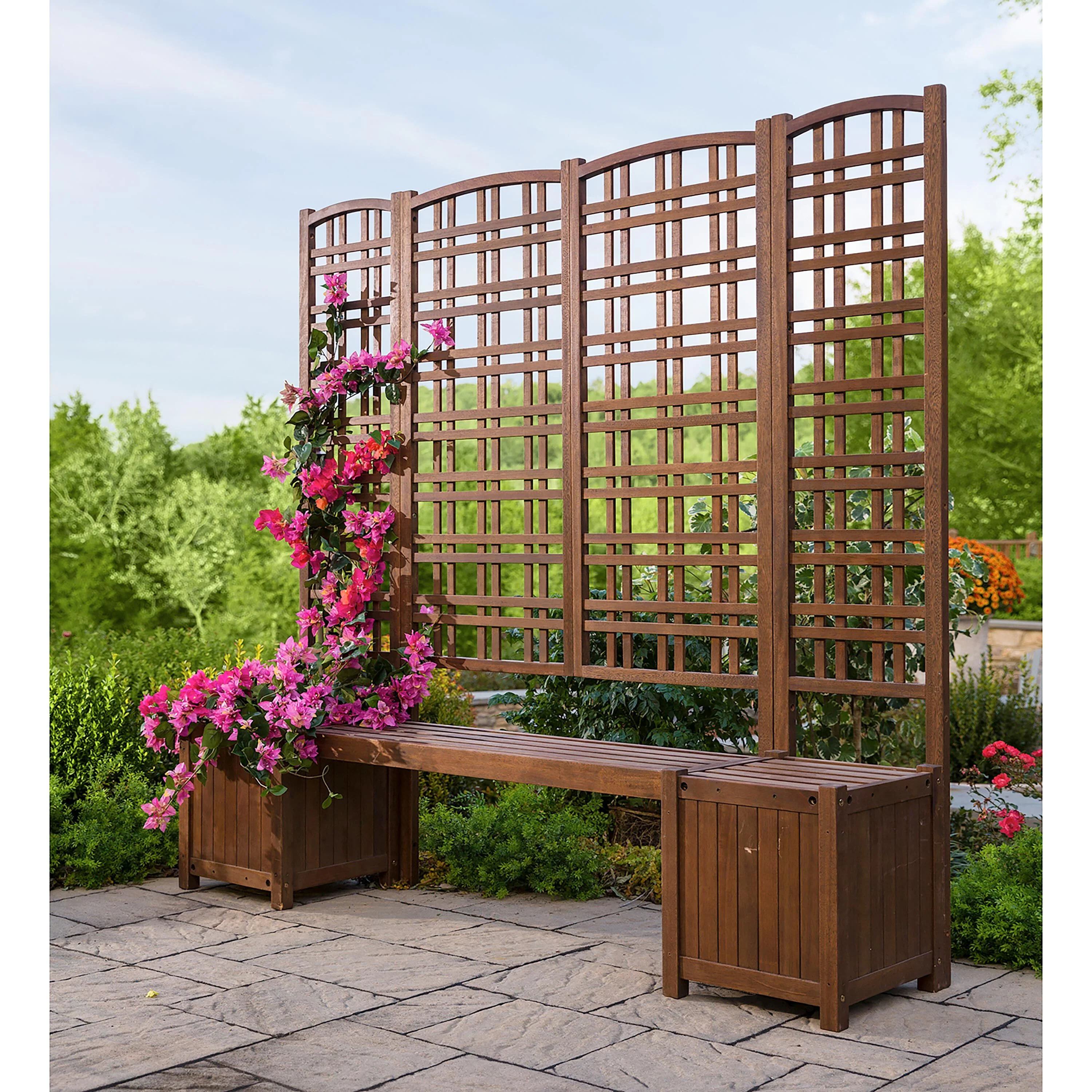 Large Eucalyptus Privacy Trellis Screen - Image 2