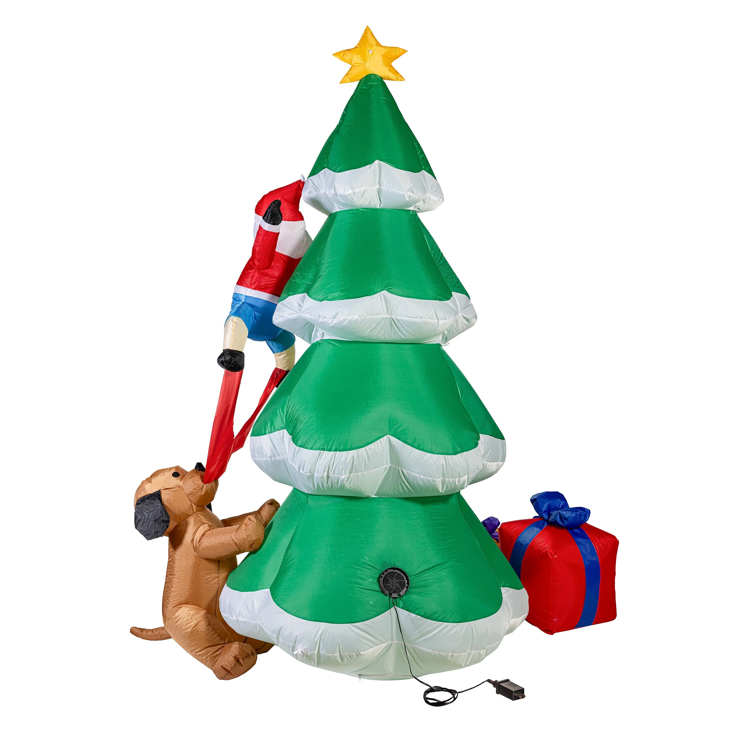 EverInflatable, Santa & Puppy Christmas Tree, 7FT - Image 3