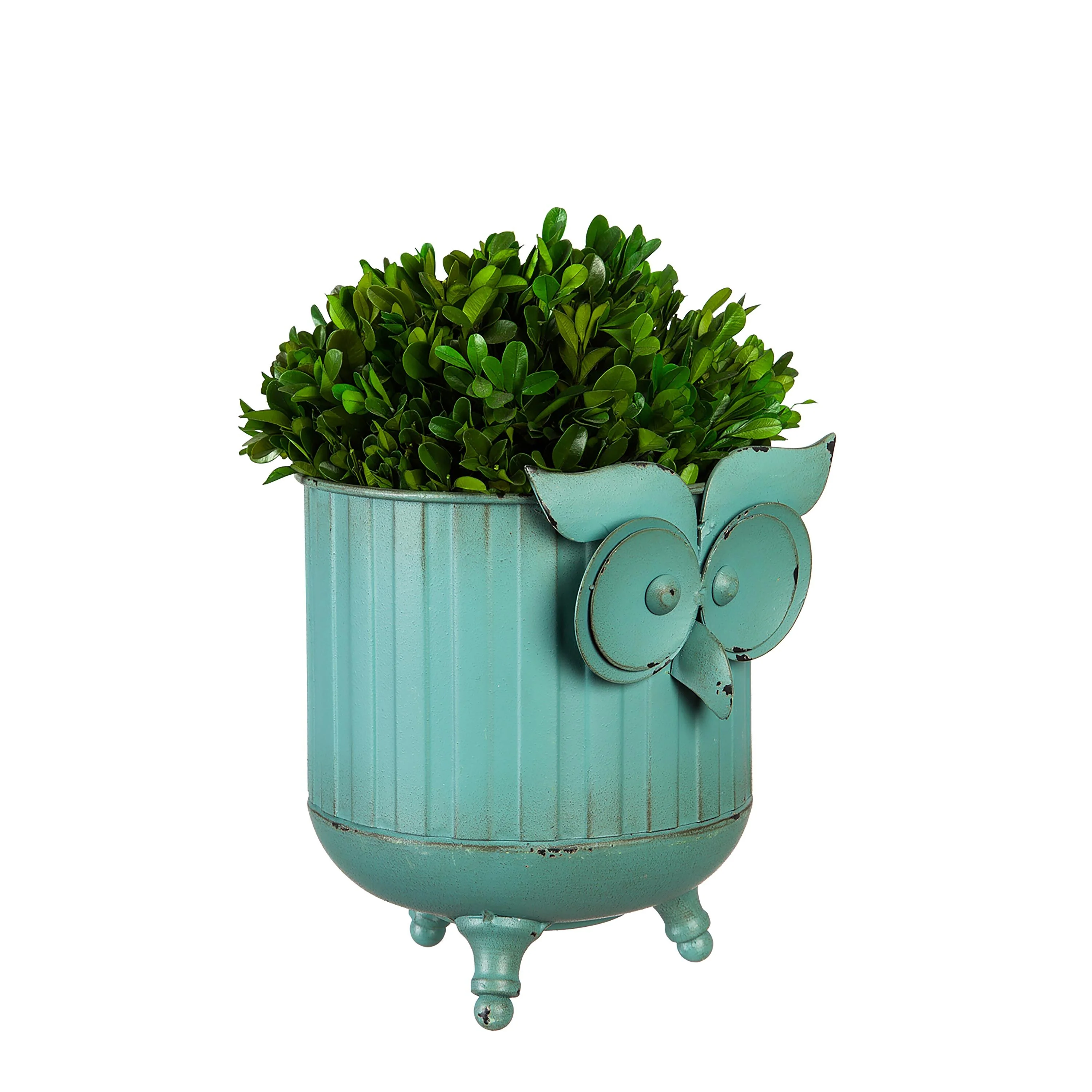 Metal Owl Planter Set of 2 - Image 3