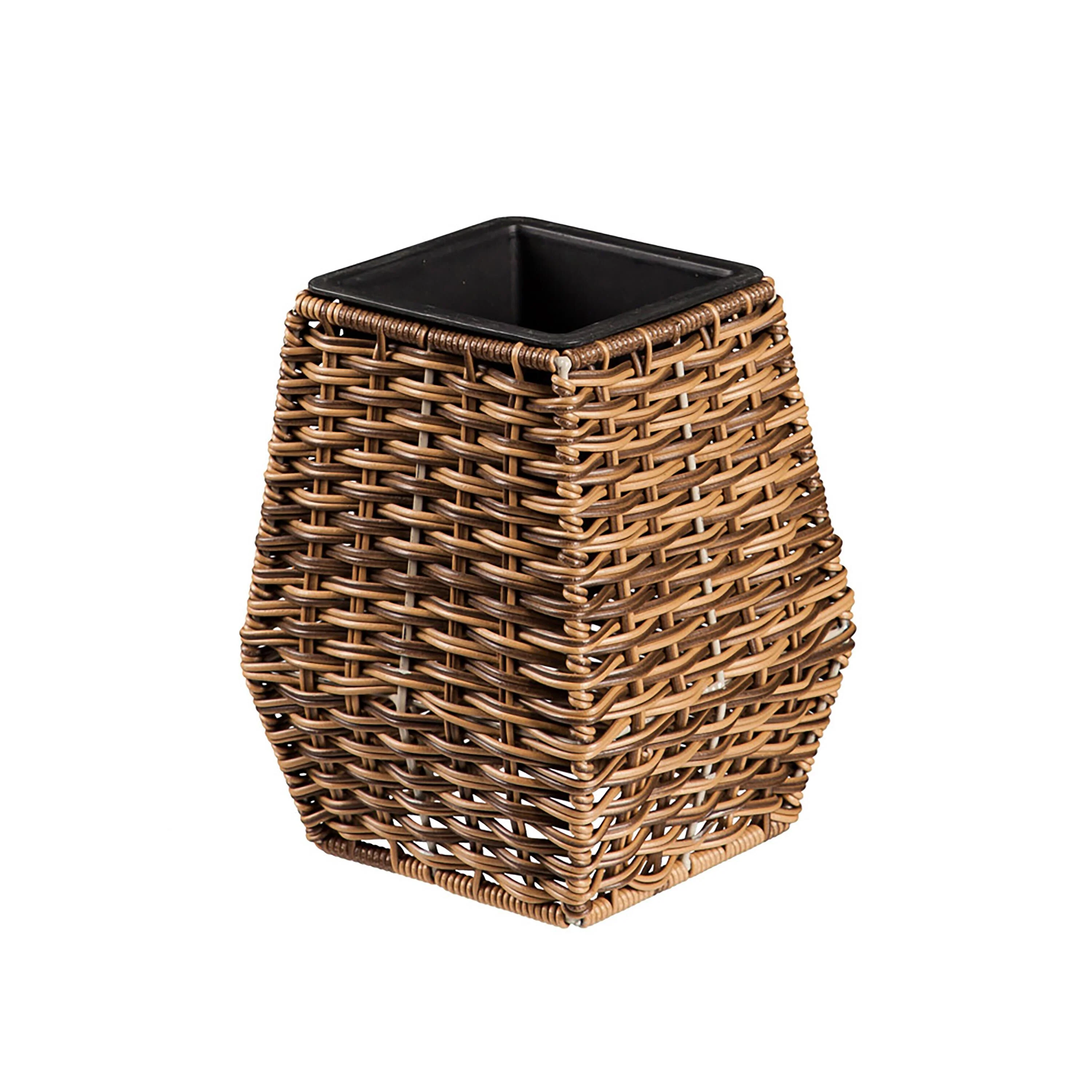 Indoor/Outdoor Coastal Wicker Planters, Set of 3 - Image 5