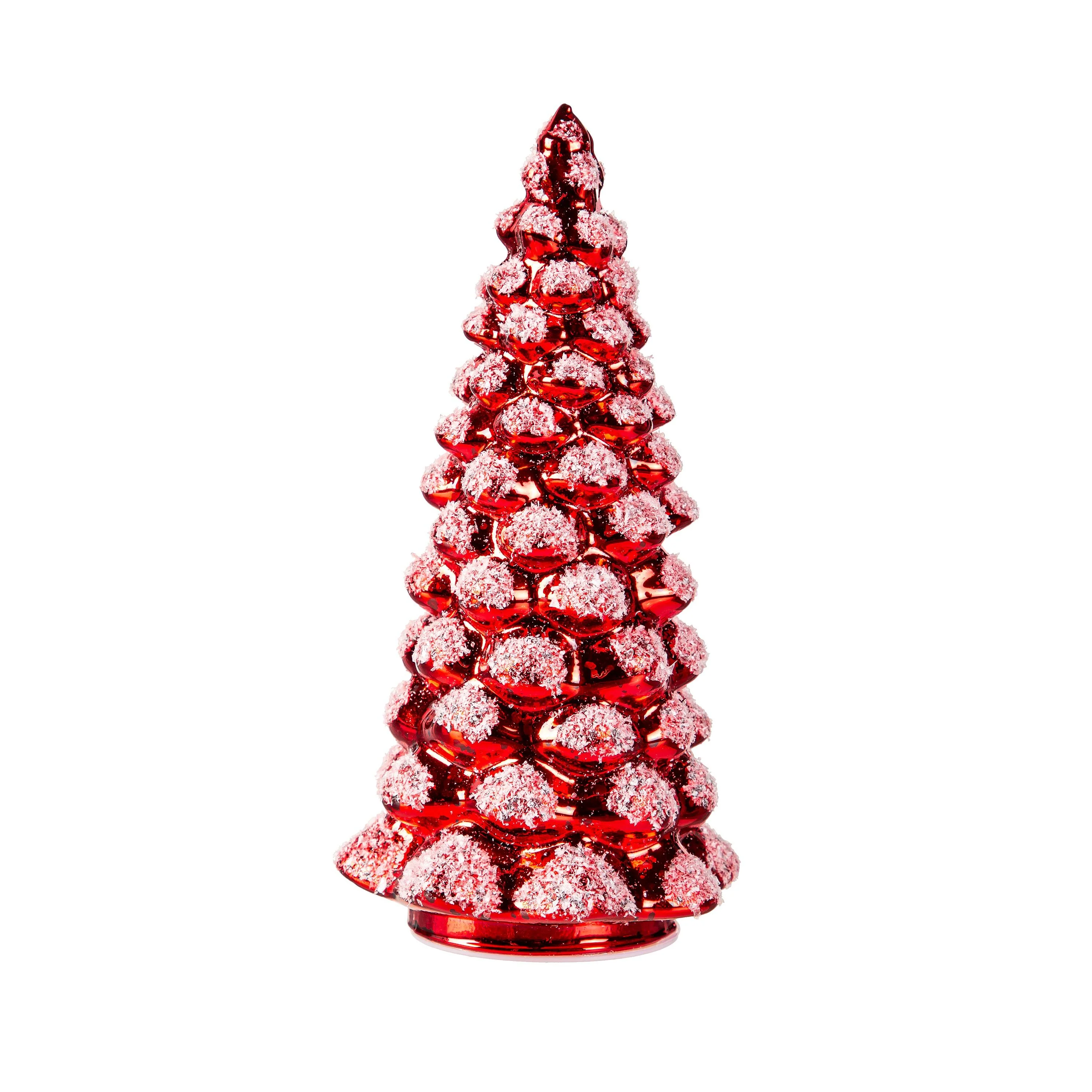 LED Glass Tree with Snow Table Décor Set - Image 4