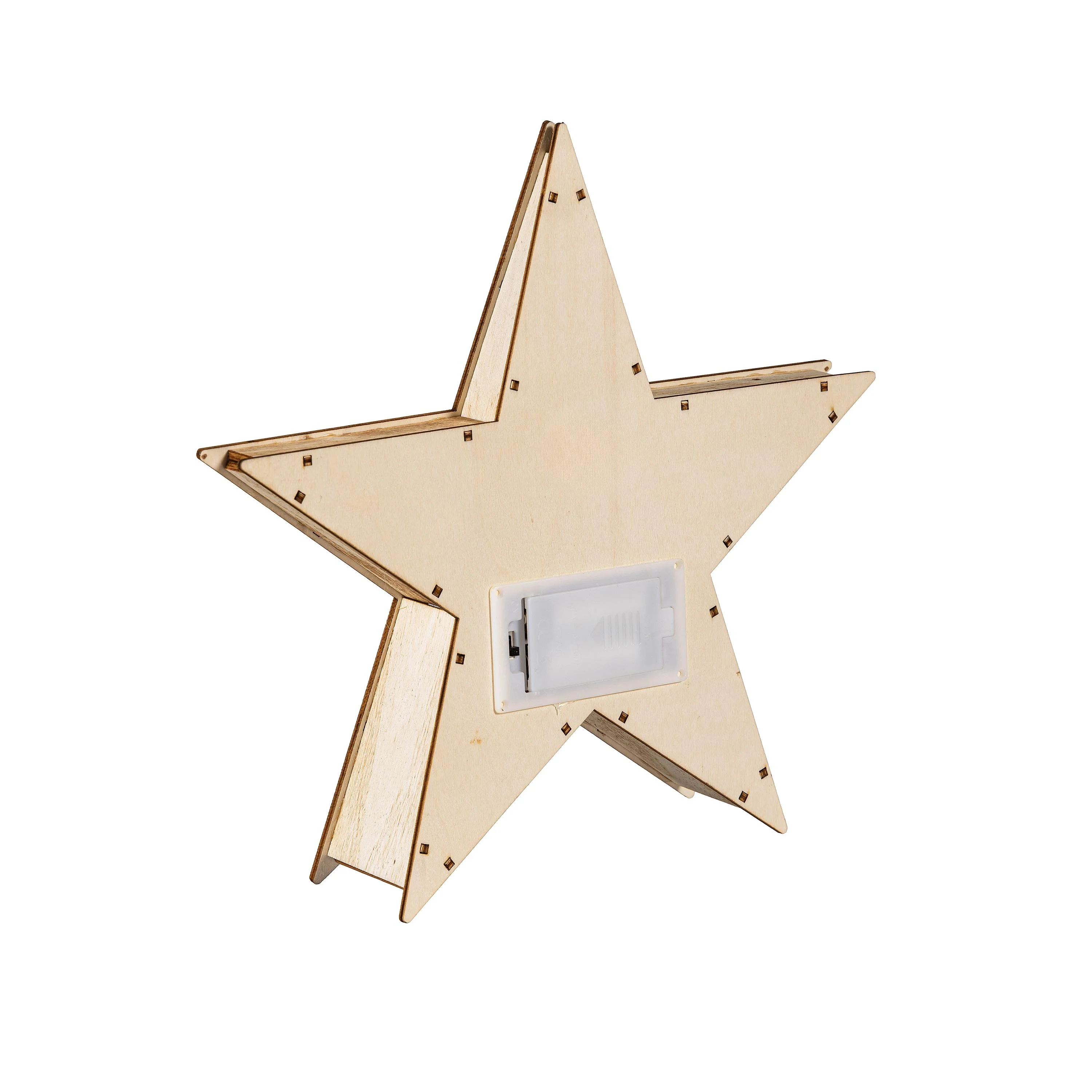 VivaStyle LED Table Decor, LED Wood Table Decor, Star, 10.4"H - Image 3