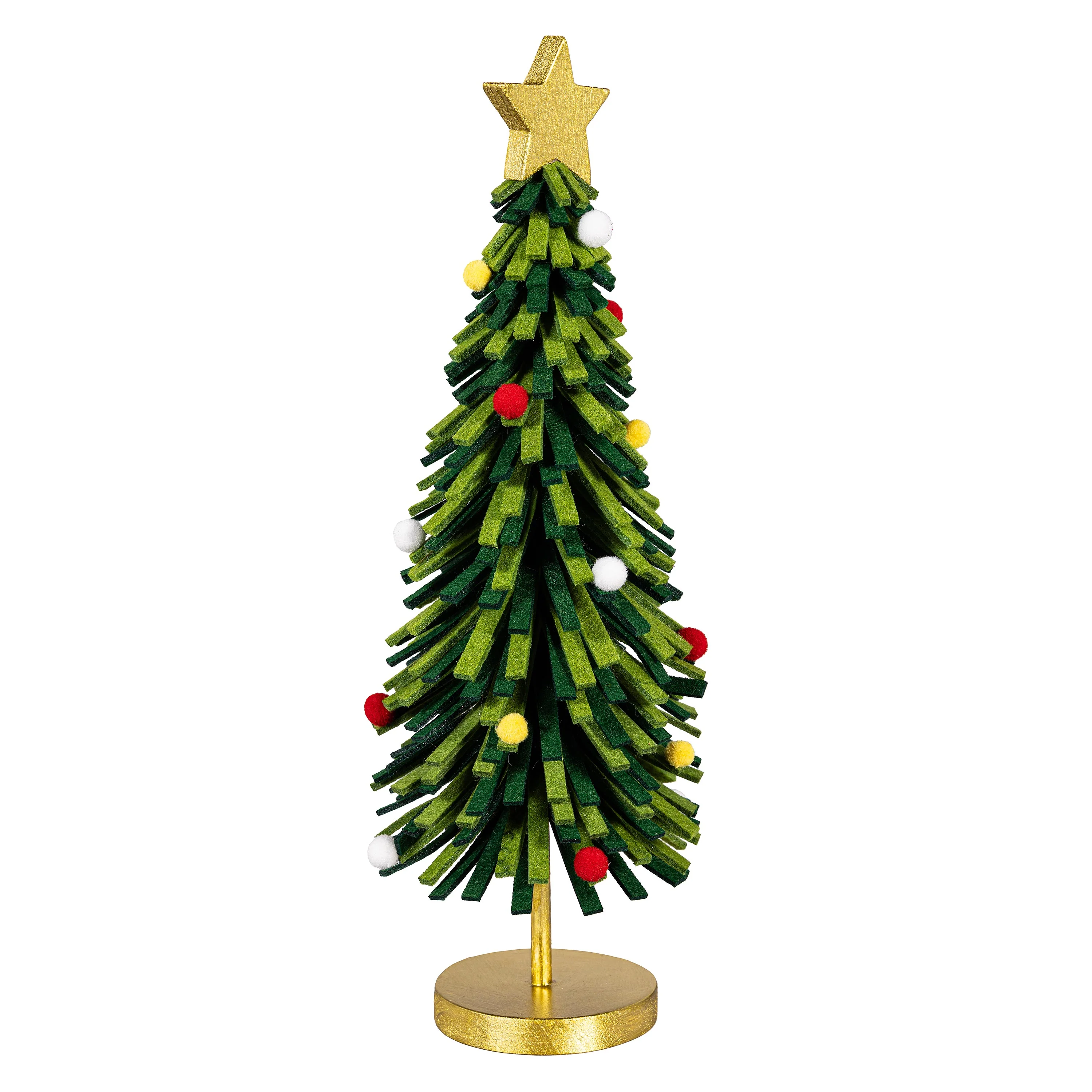 Heartfelt Cheer Table Décor Christmas Tree Fabric and Wood Set - Image 2