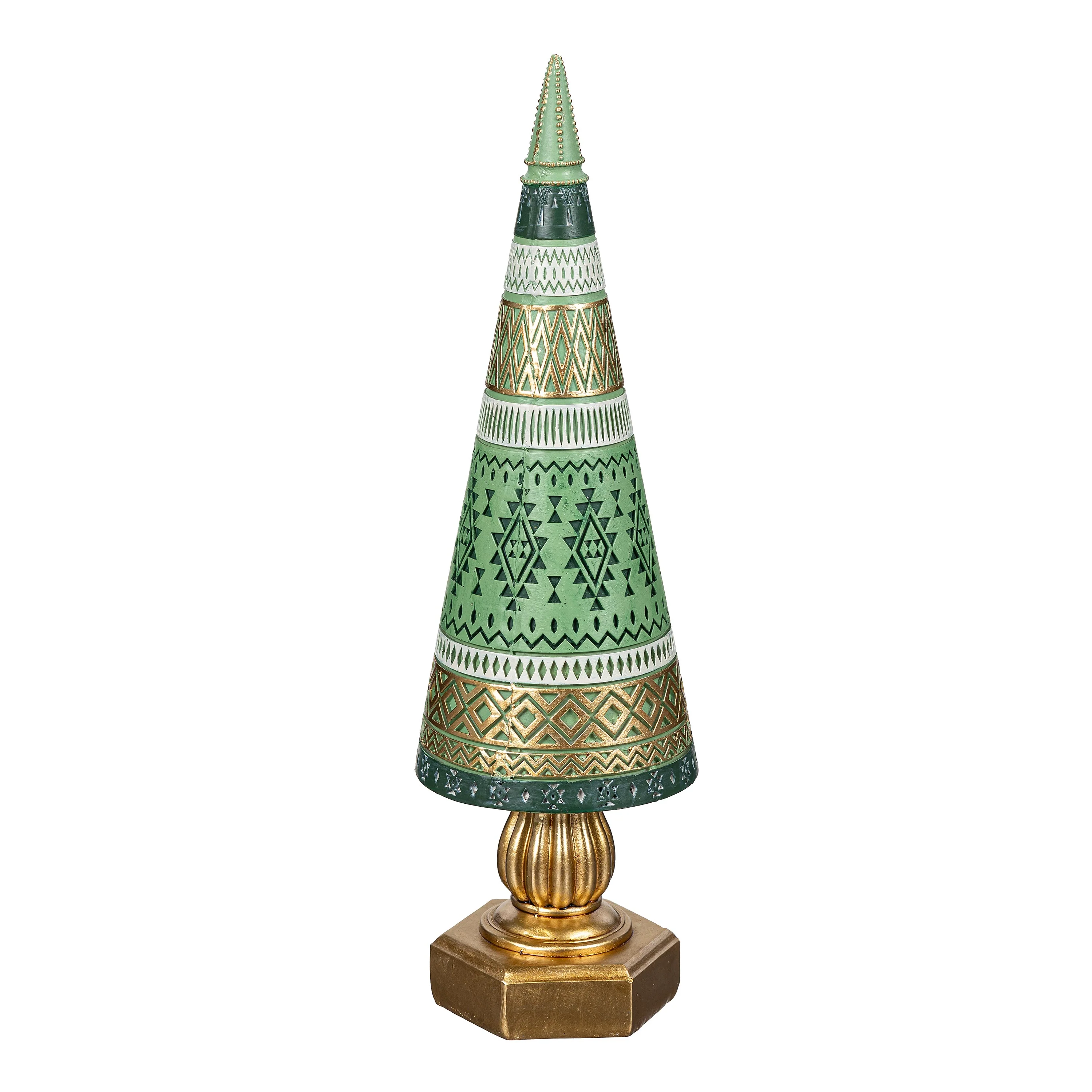 Shades of Emerald Table Décor Tree Decorative Resin Set - Image 2