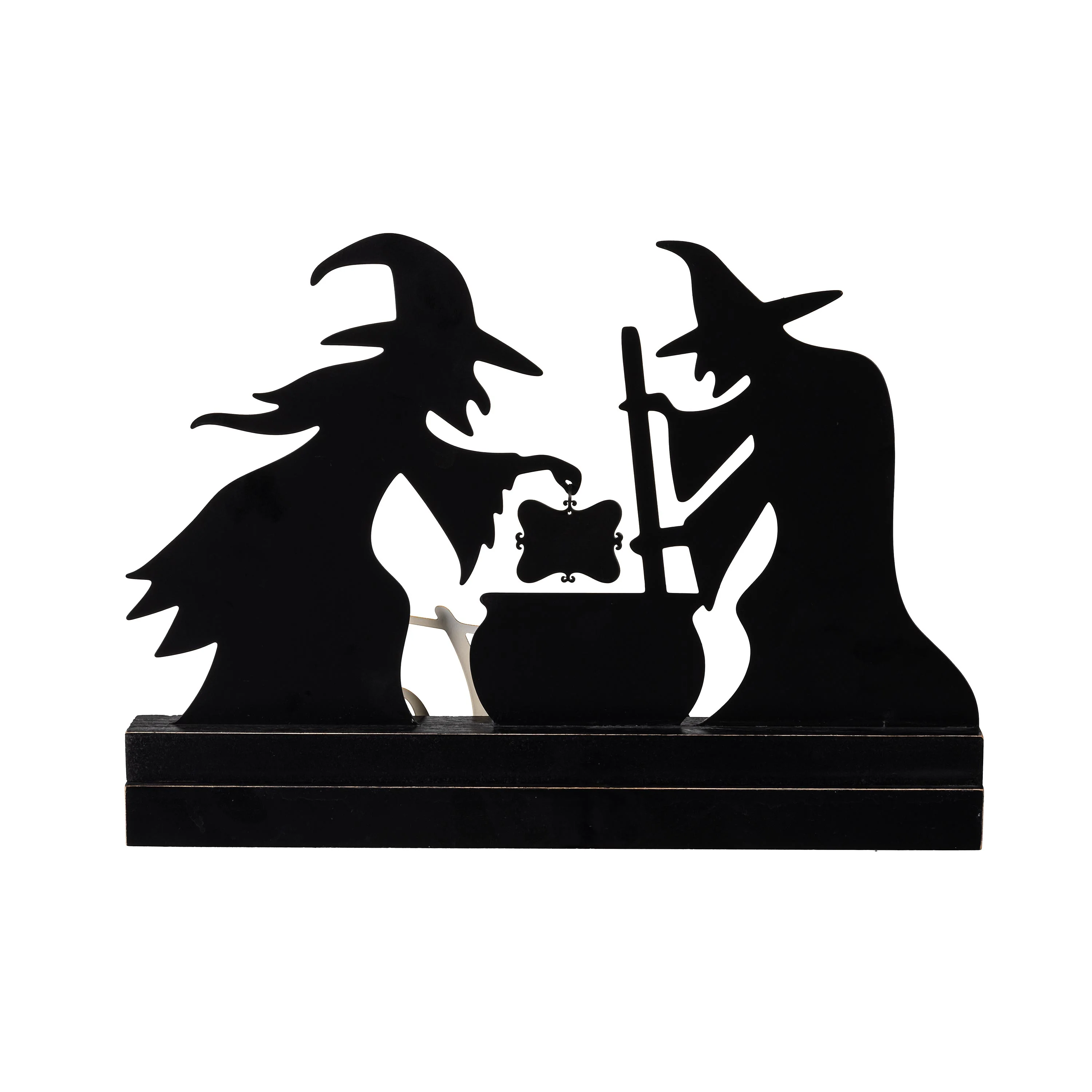 Witch Wood and Metal Table Sign, 10"H - Image 3