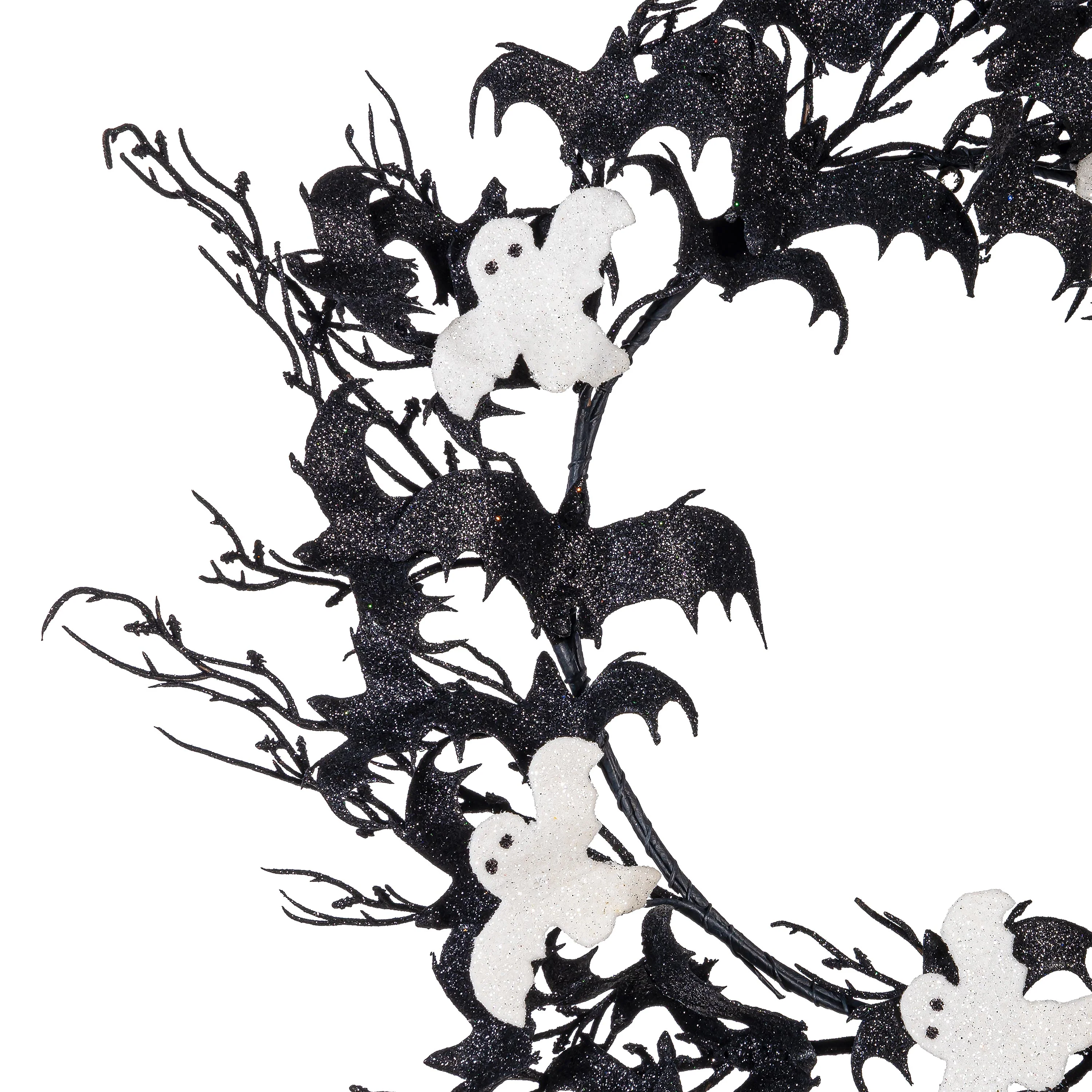 Bat and Ghost Wreath, 20" - Image 3