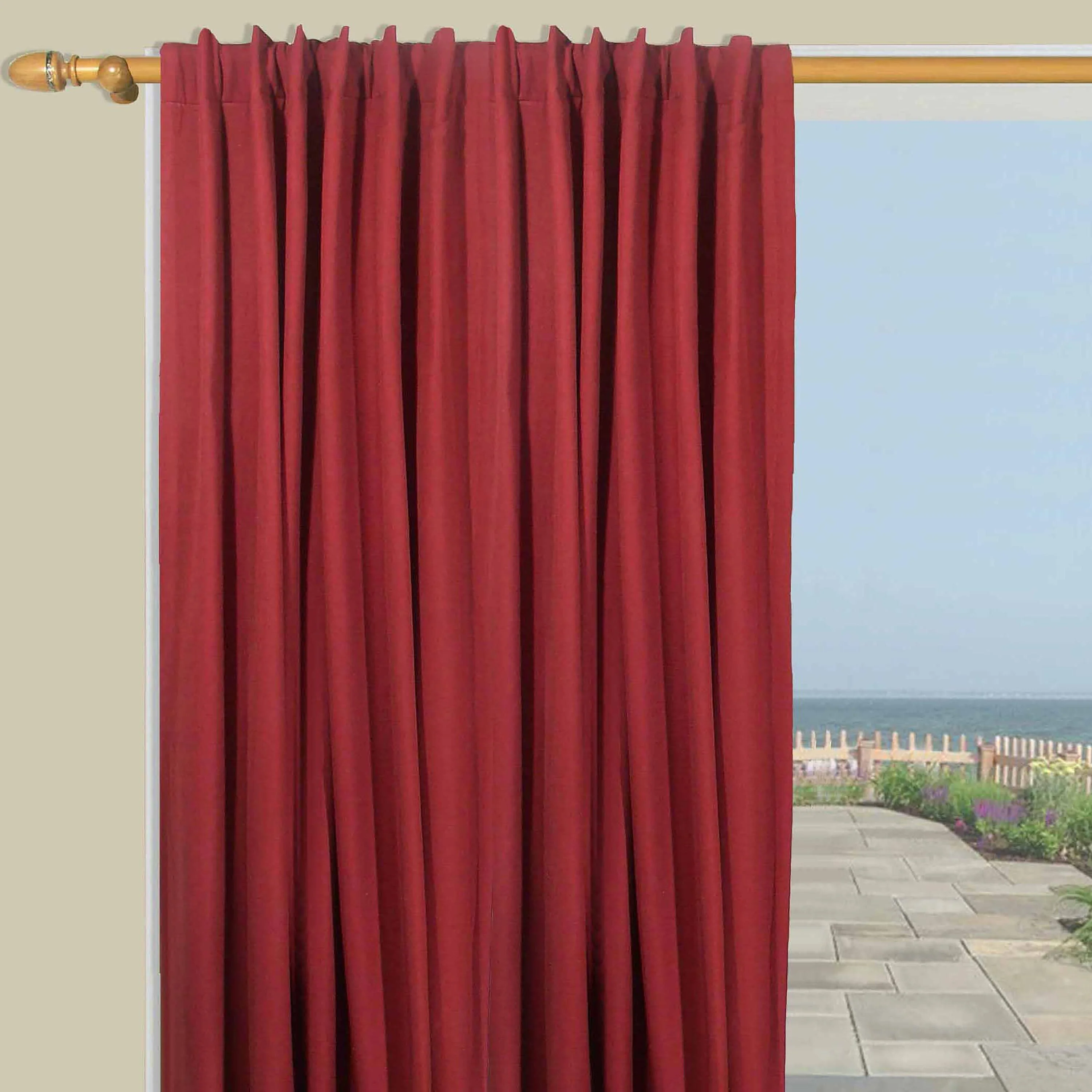 Homespun Insulated Curtain Double Wide Patio Panel - Image 3
