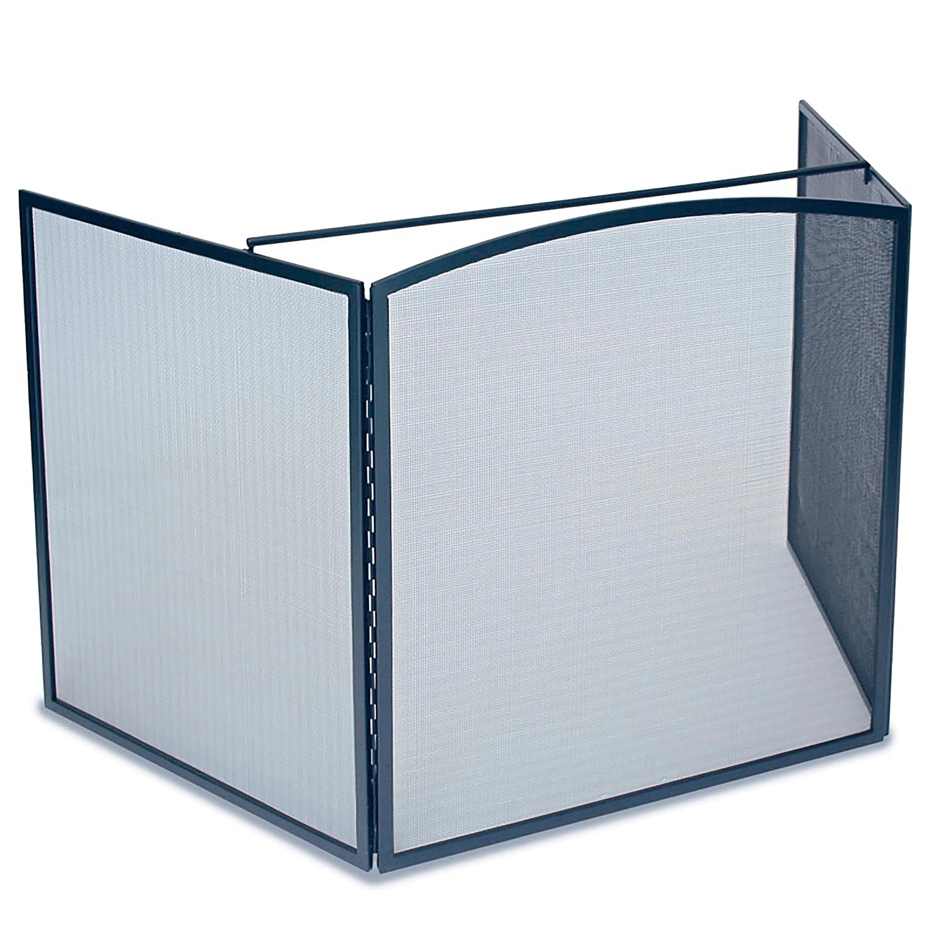 Three-Panel Steel Mesh Stove Guard Screen