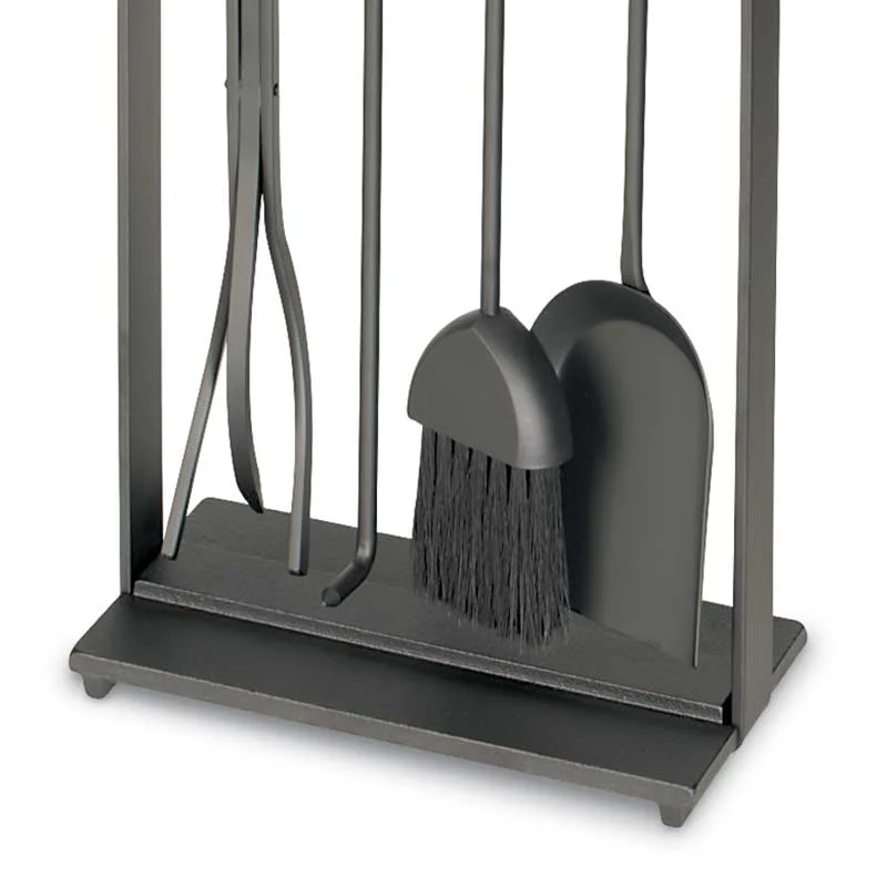 Solid Steel Soldiered Row Modern Fireplace Tool Set - Image 4
