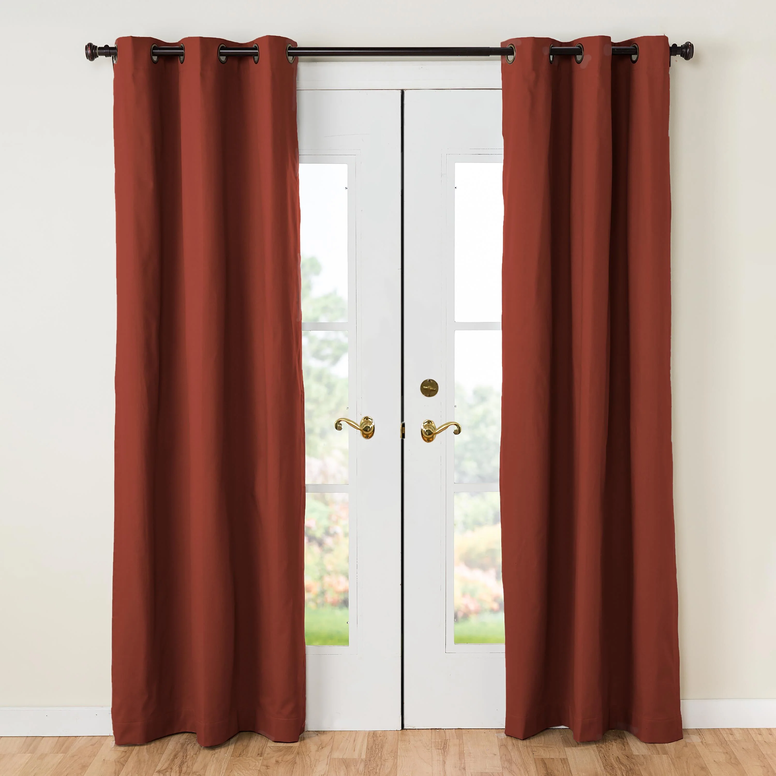54"L Thermalogic Energy Efficient Insulated Grommet-Top Solid Curtain Pair