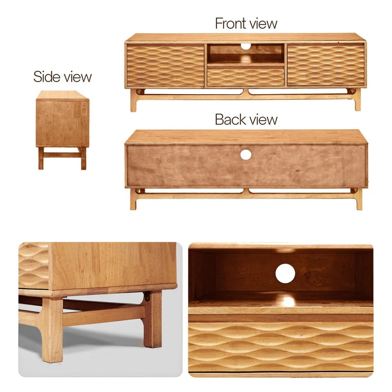 Acacia Elara Solid Wood TV Stand with Storage - Image 23