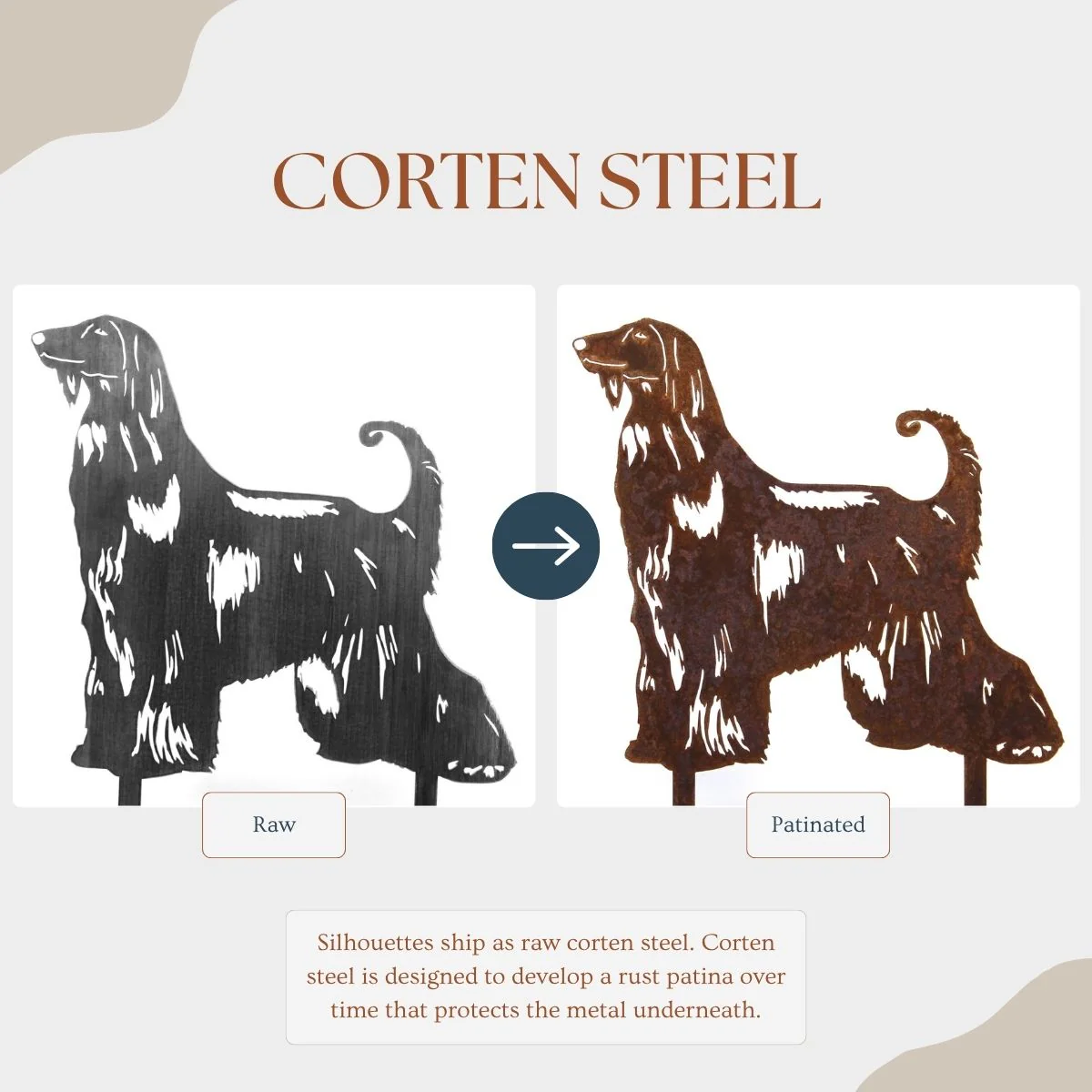 Afghan Hound Garden Stake - Image 3