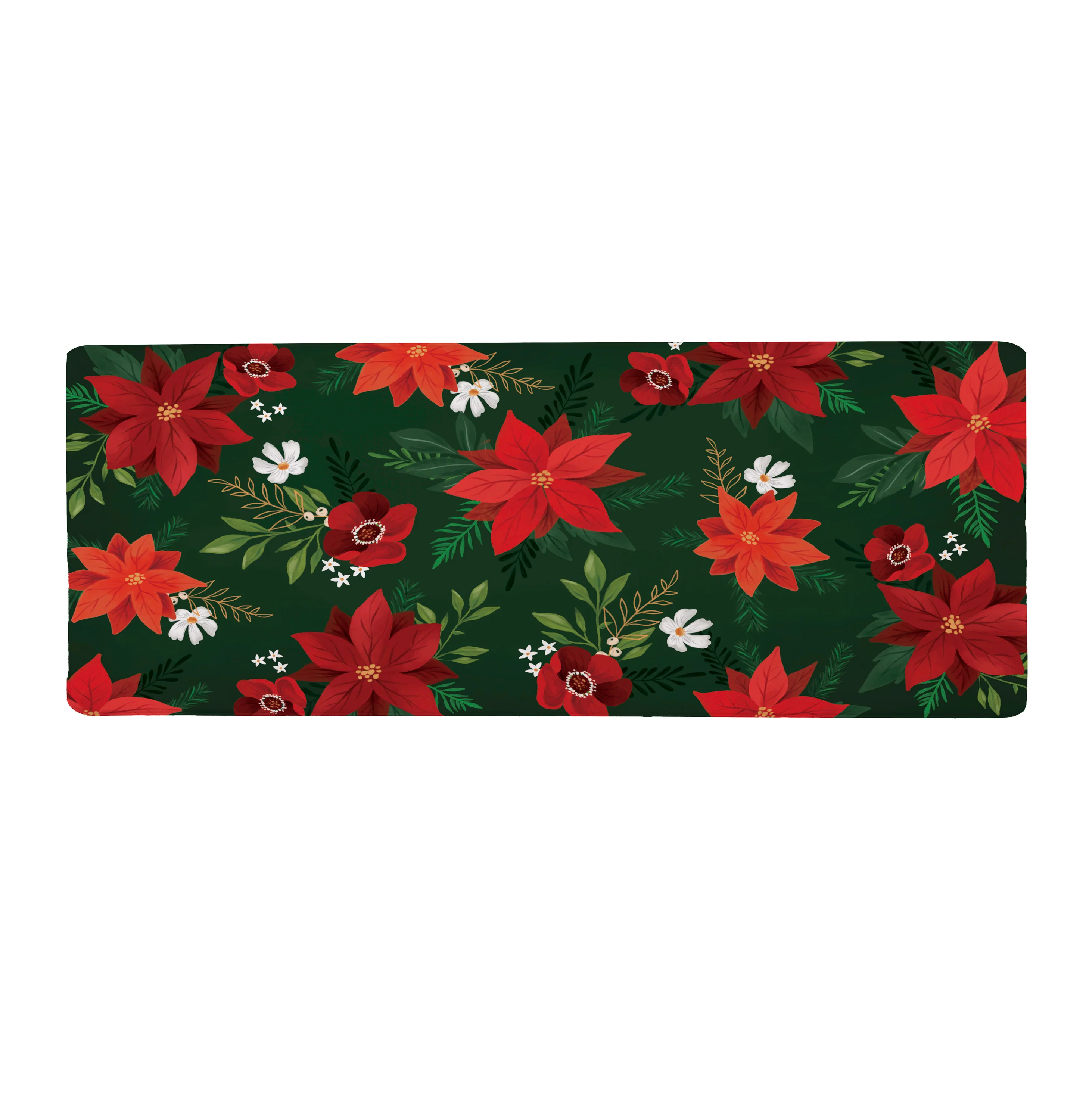 Holly Homestead Flower with Leaf Anti-Fatigue Mat, 40"x20" - Image 2