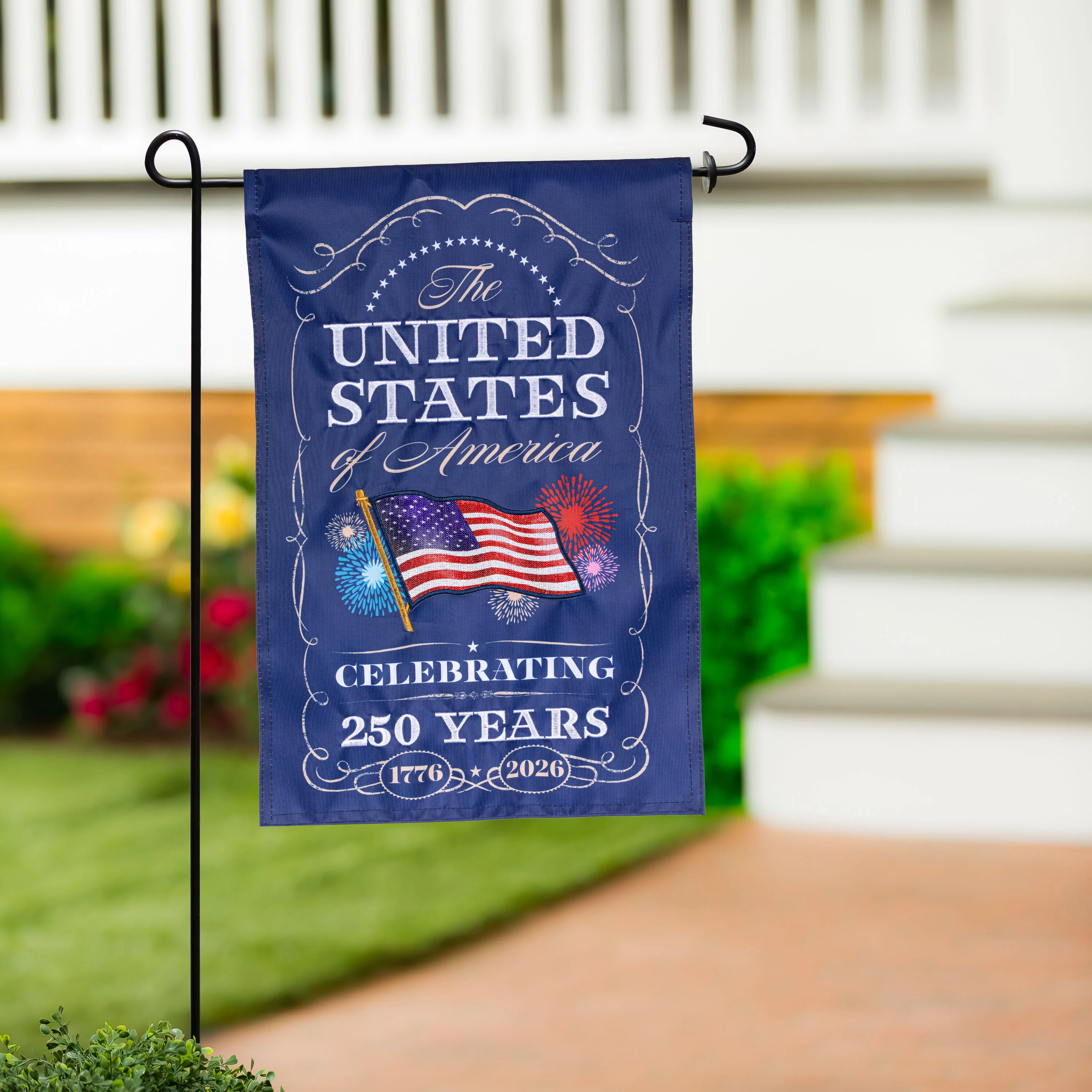 250th Anniversary Celebration Applique Garden Flag - Image 2