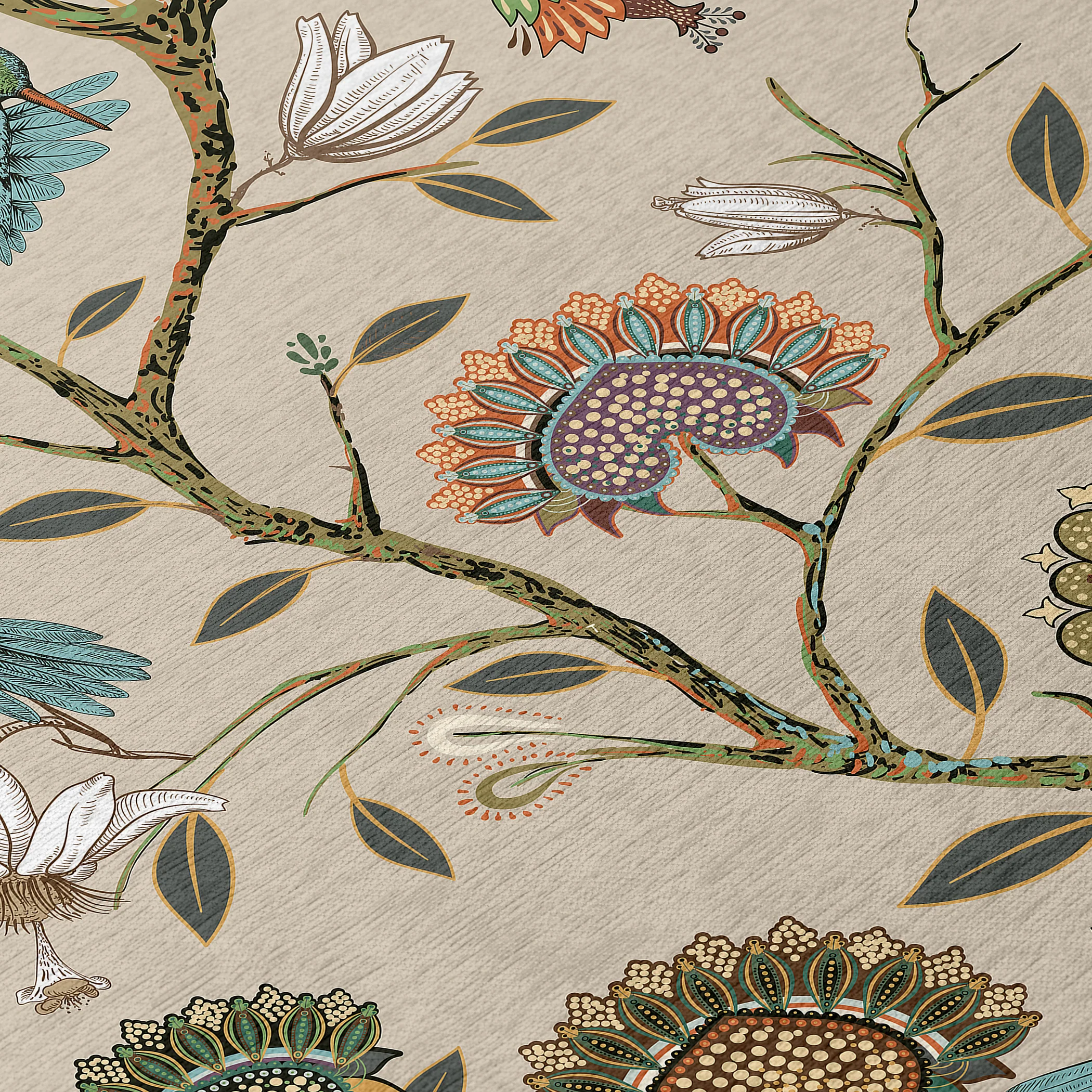 Kendall Birds Polyester Area Rug - Image 5