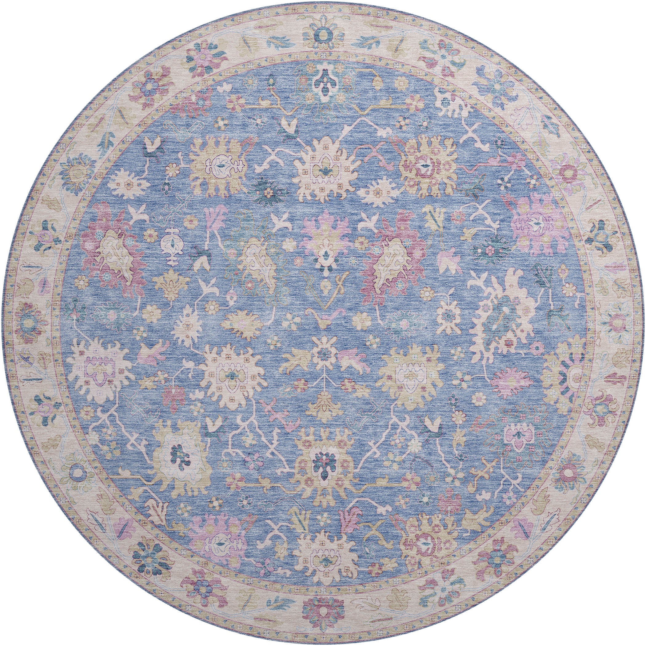 Hatay Blue Polyester Rug - Image 7